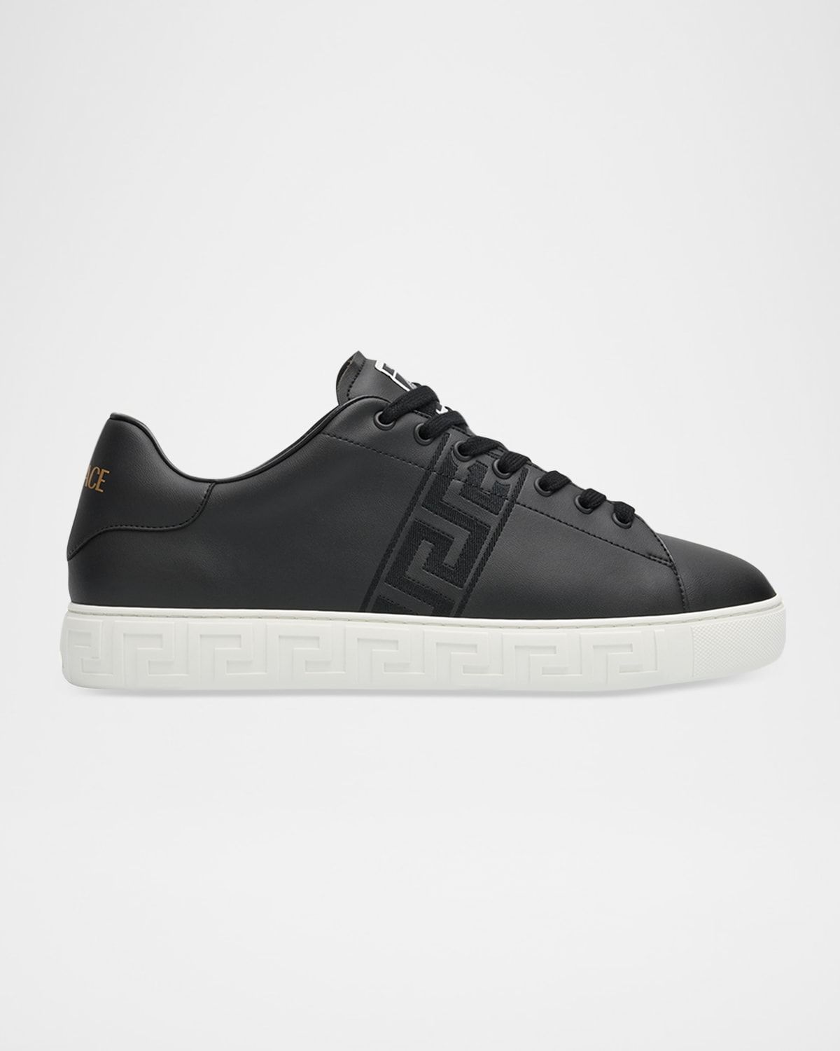 Men & apos;s La Greca Leather Low-Top Sneakers
