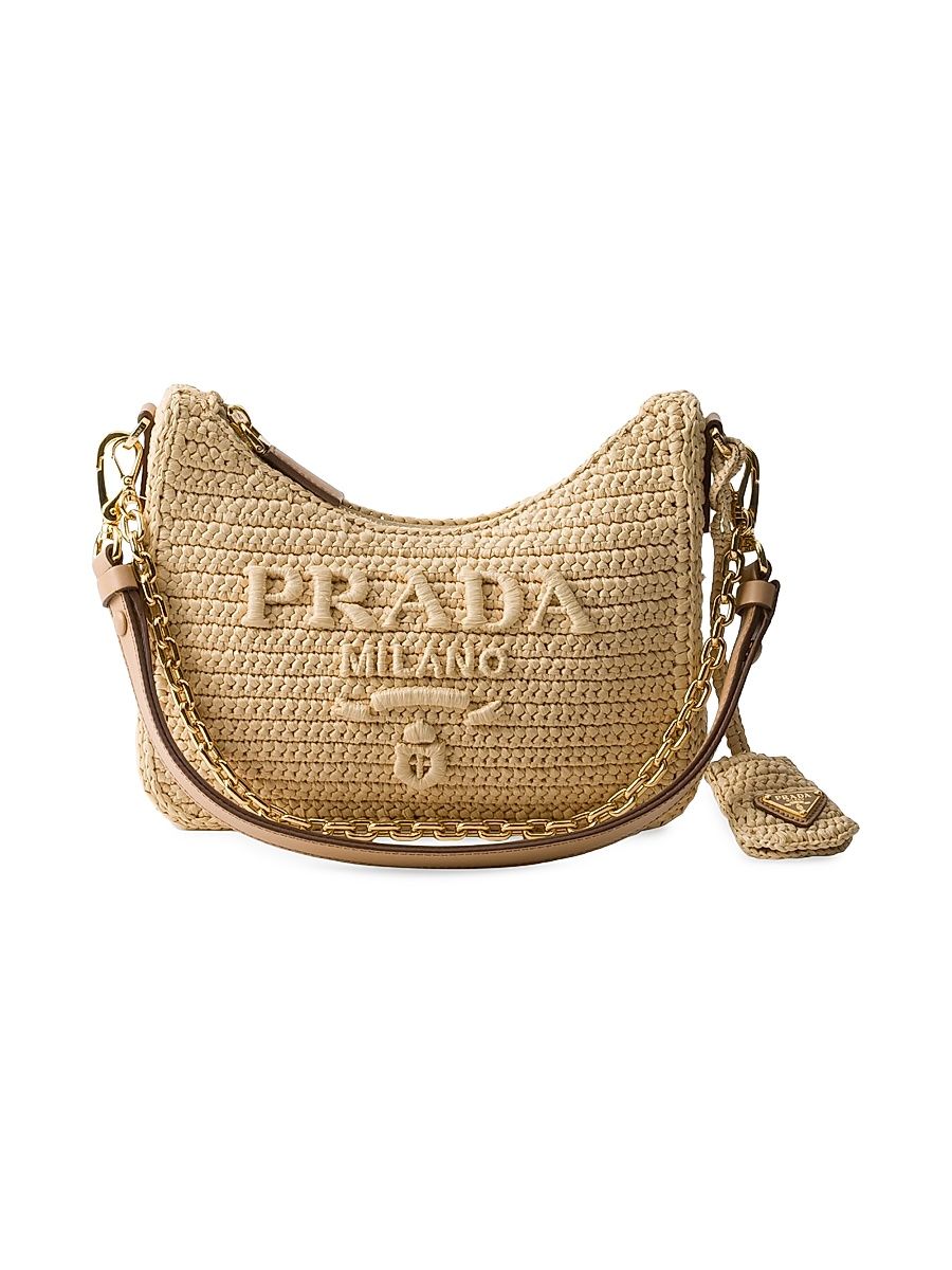 Women's Re-Edition Crochet Mini Should Bag - Beige