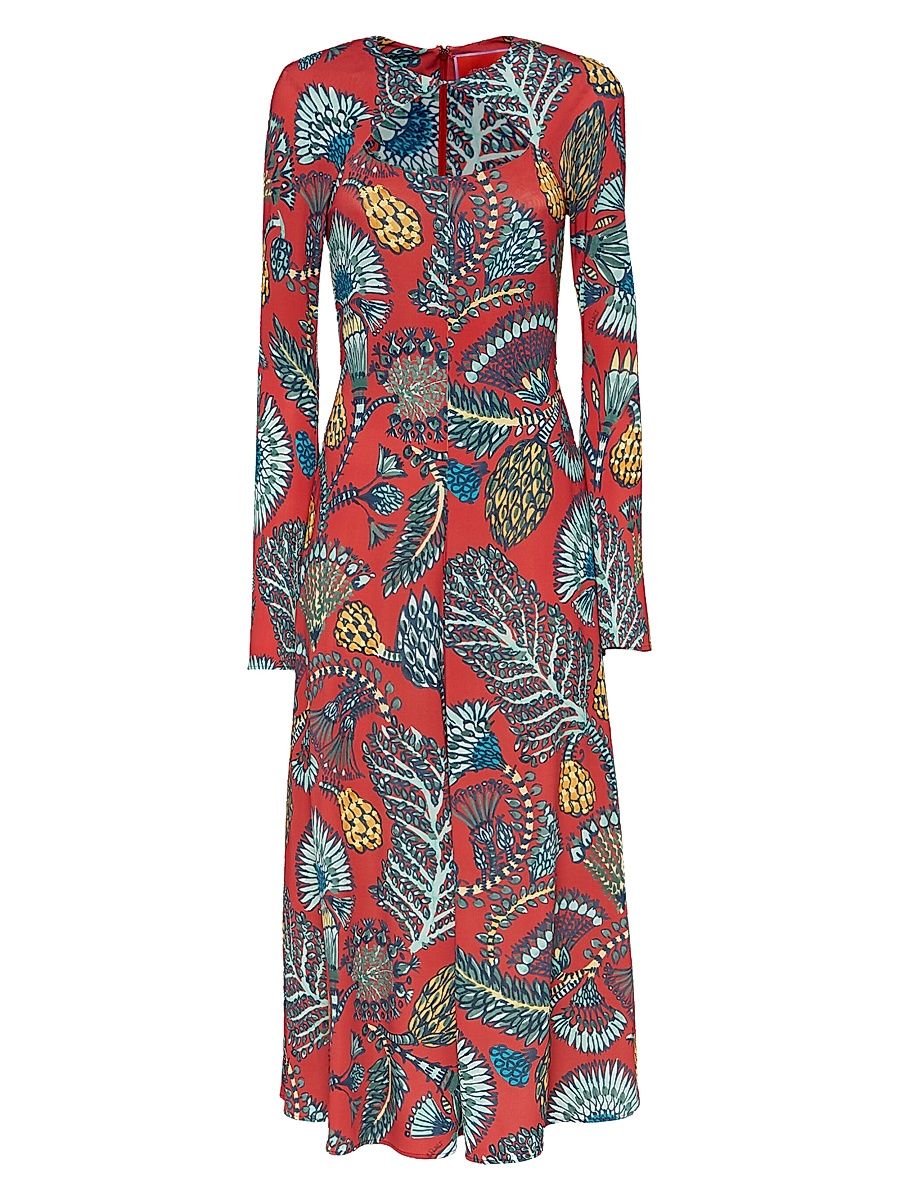 Women's Farfalla Dress - Red Blue - Size XS