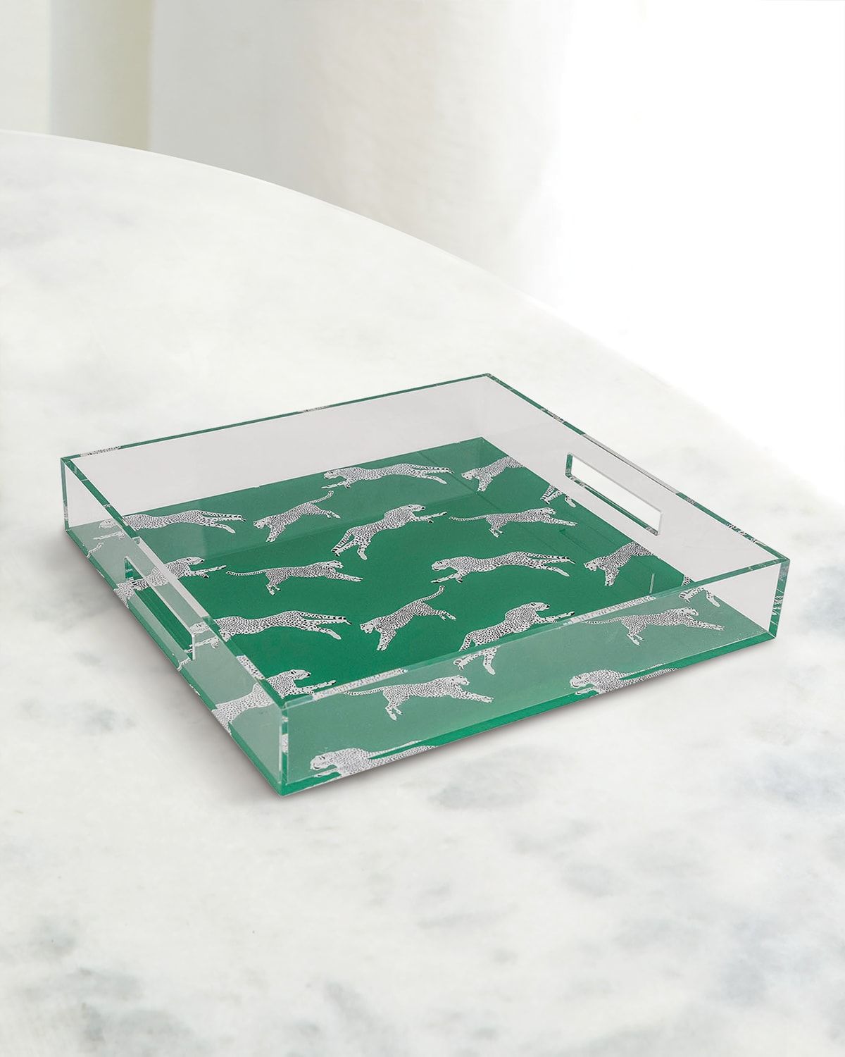 Leaping Cheetah Acrylic Tray