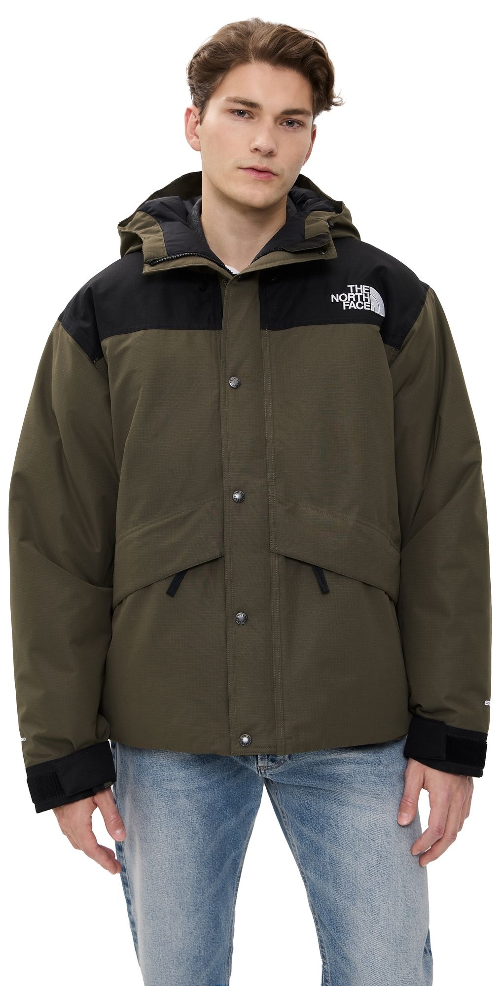The North Face Mountain Down Jacket New Taupe Green/TNF Black XL