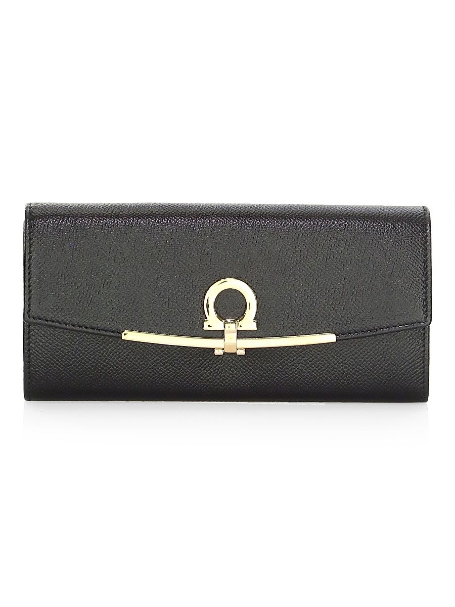 Women's Icona Clip Continental Wallet - Black