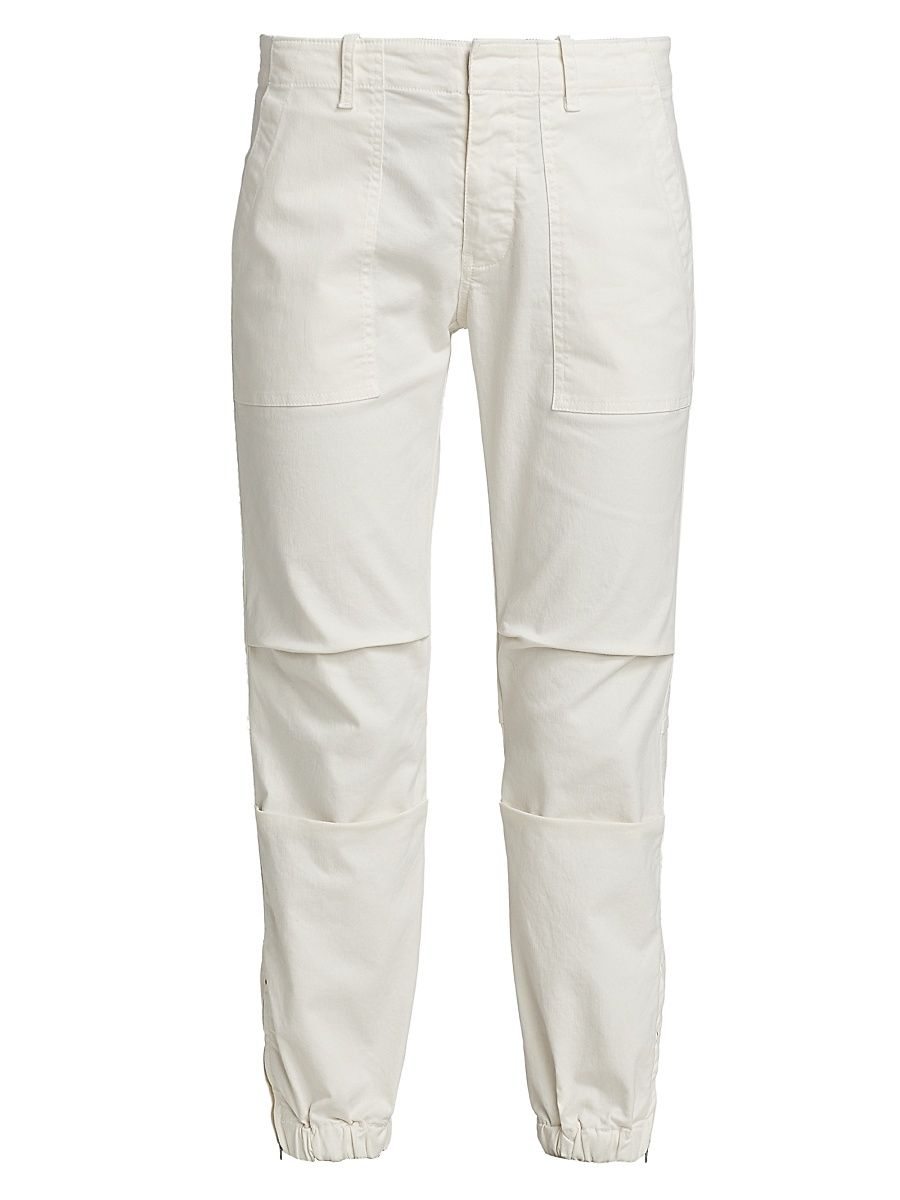 Women's Cropped Military Pants - Eggshell - Size 12