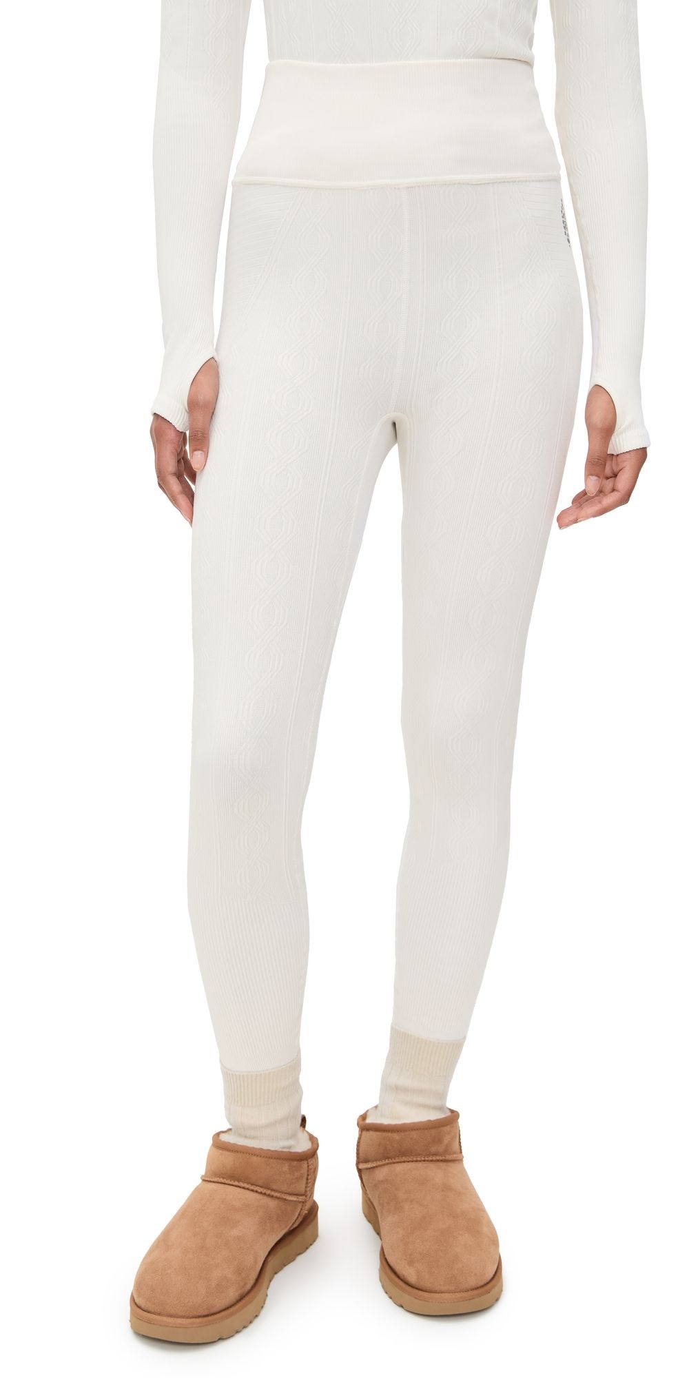 FP Movement Run Around Seamless Leggings Ivory Combo XS/S