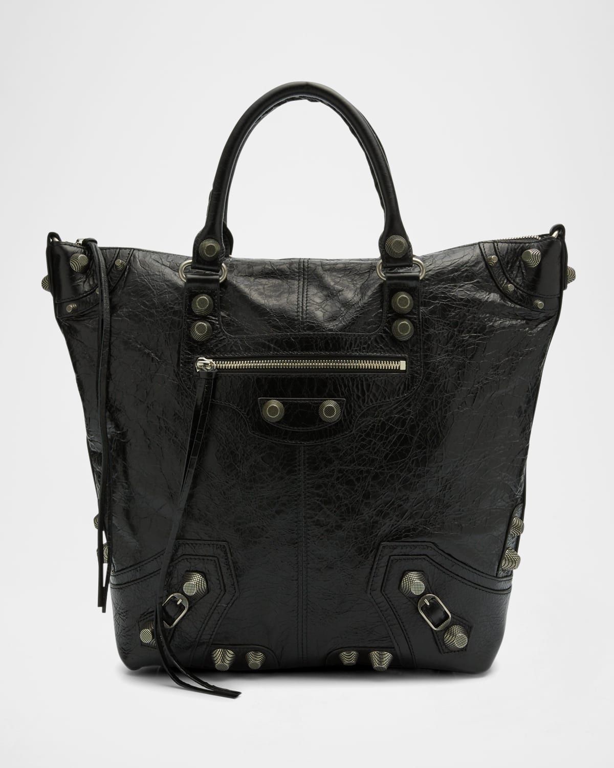 Men & apos;s Le Cagole Medium Leather Tote Bag