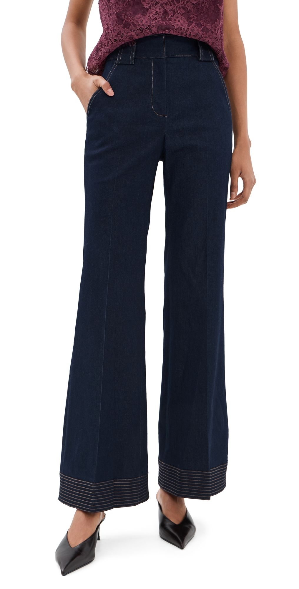 Veronica Beard Lancelor Pants Midnight Wash 4
