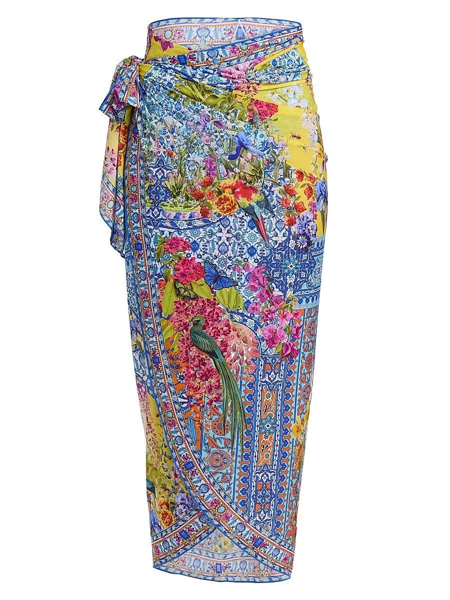 Women's Sultanahmet Summer Eyelet Wrap Sarong - Size Large