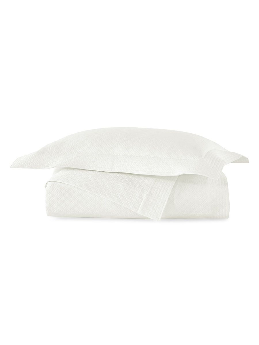 Alyssa Matelassé Coverlet - Natural - Size Queen