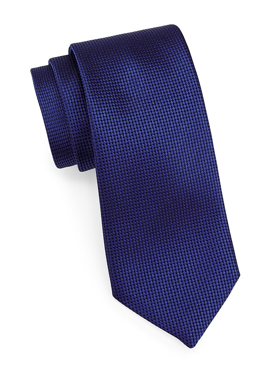 Men's Silk Jacquard Tie - Light Blue