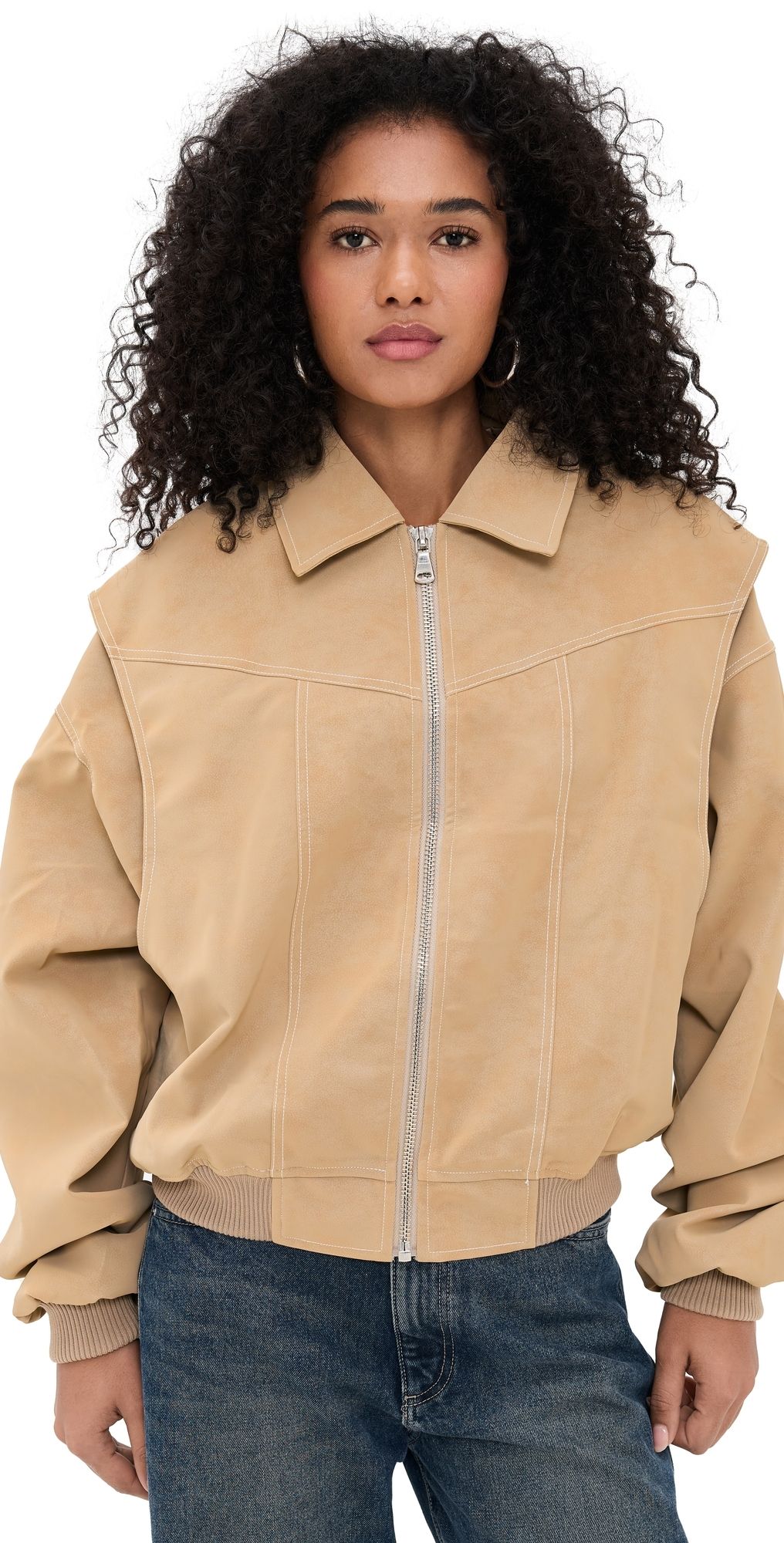 Lioness Vista Bomber Jacket Latte M
