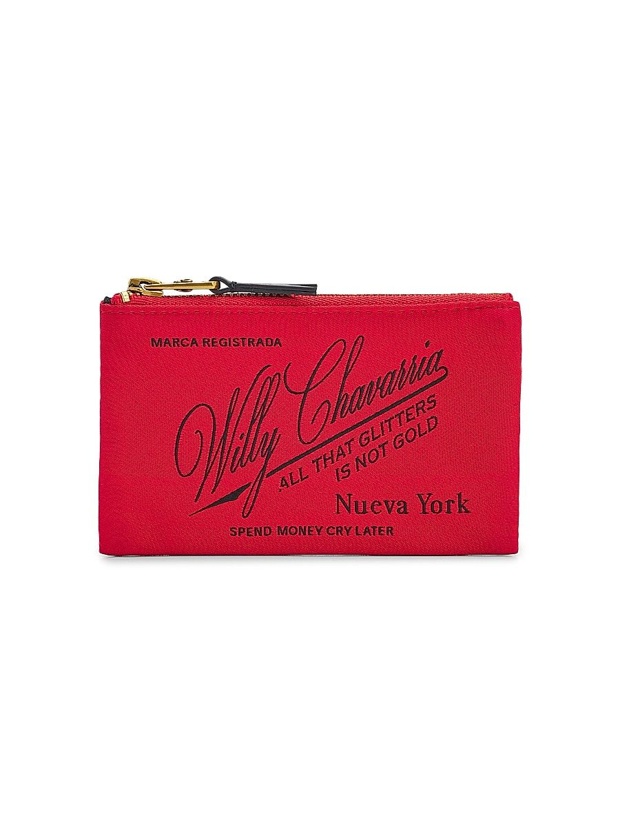 Men's Label Wallet - Red Hot