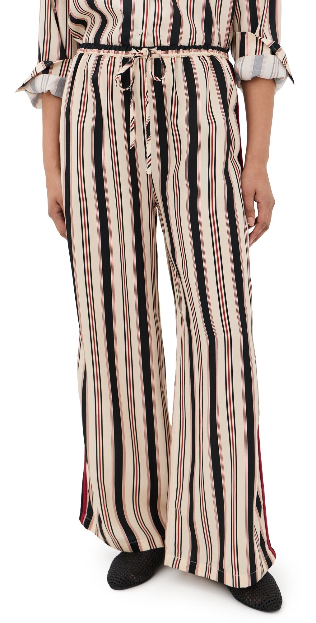 Little Lies The Horizon Pants Beige Stripe L