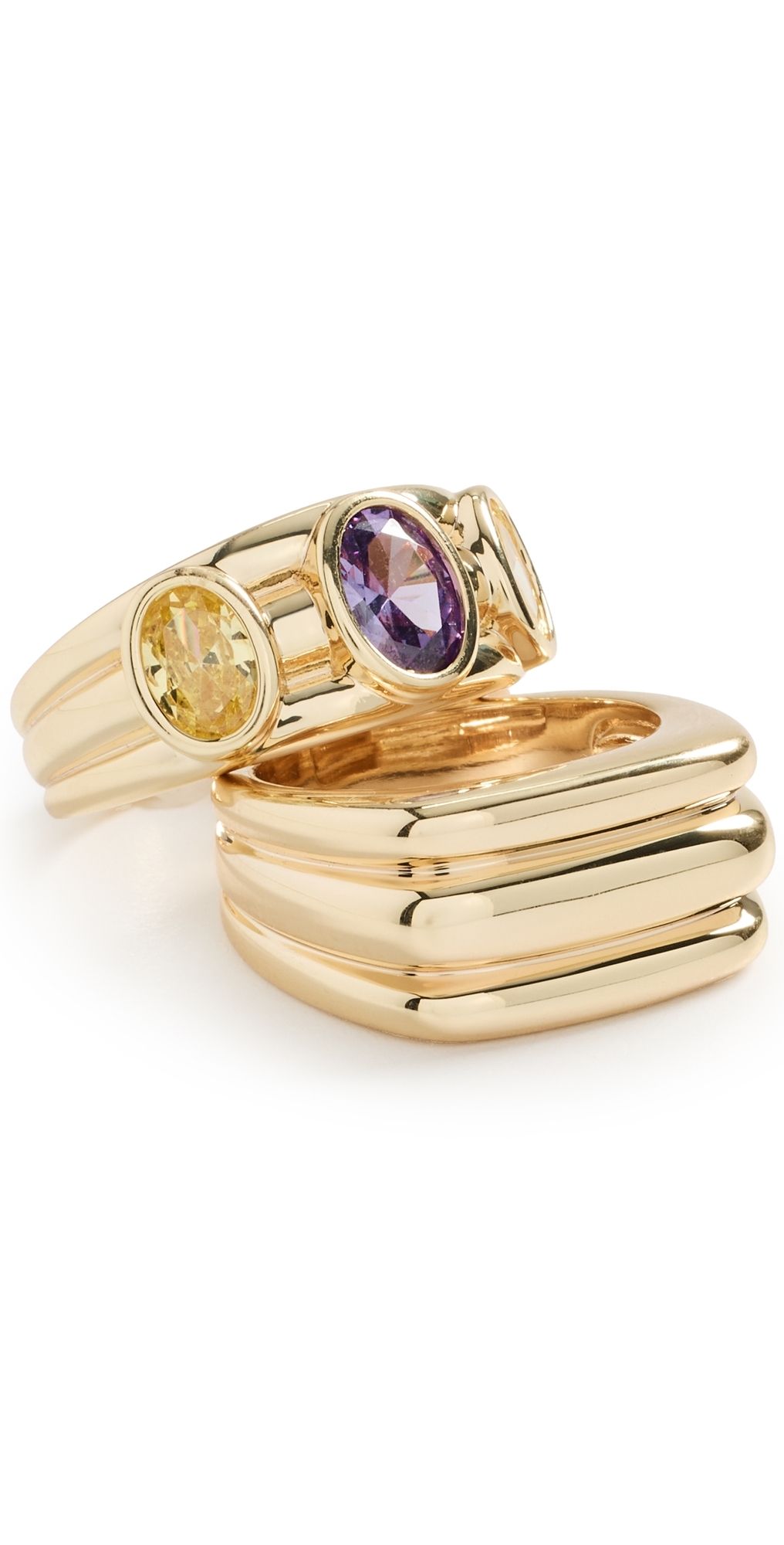 Luv Aj The Antoinette Ring Set Gold 5
