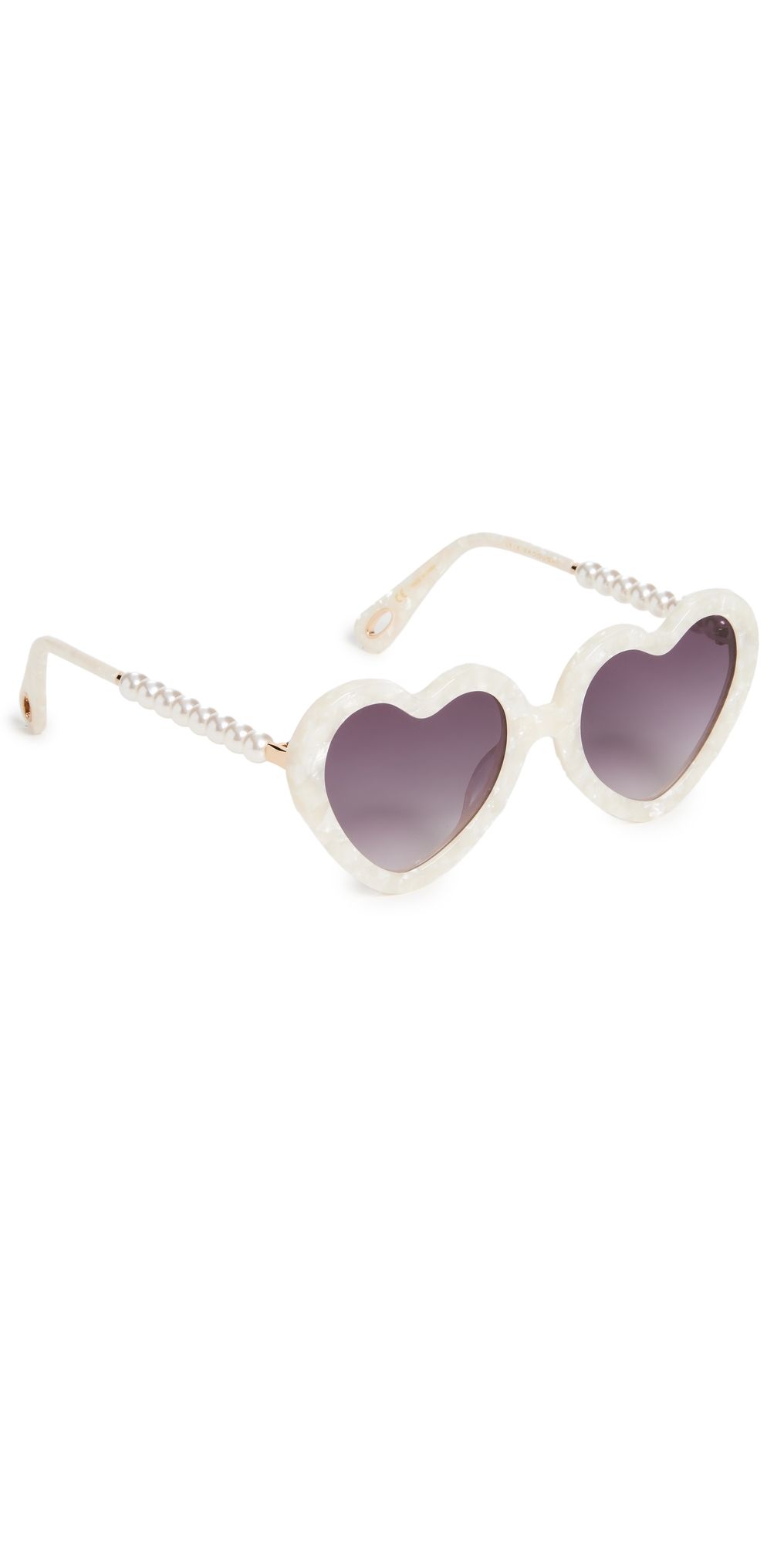 Lele Sadoughi Sweetheart Sunglasses Mother Of Pearl 100 One Size
