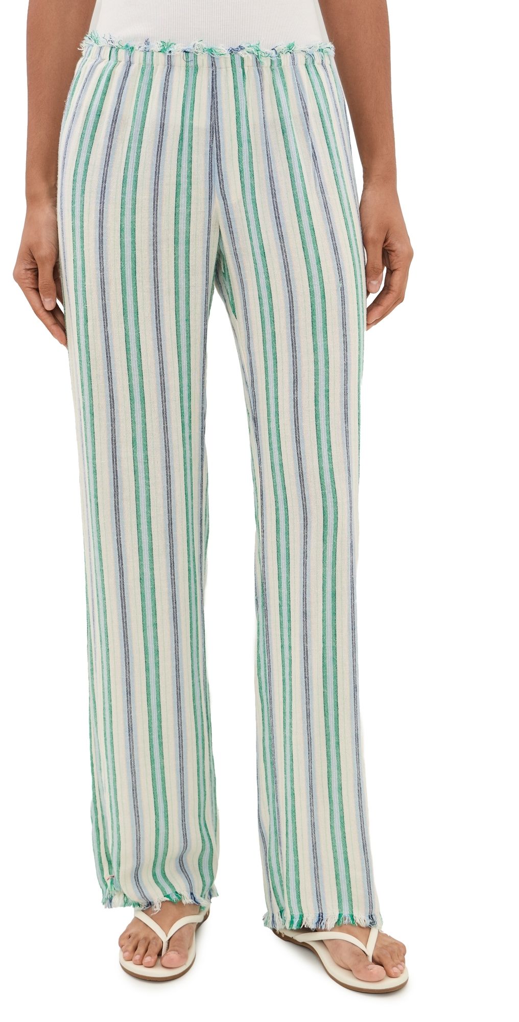 XIRENA Joseph Pants Blue Moss Stripe XS