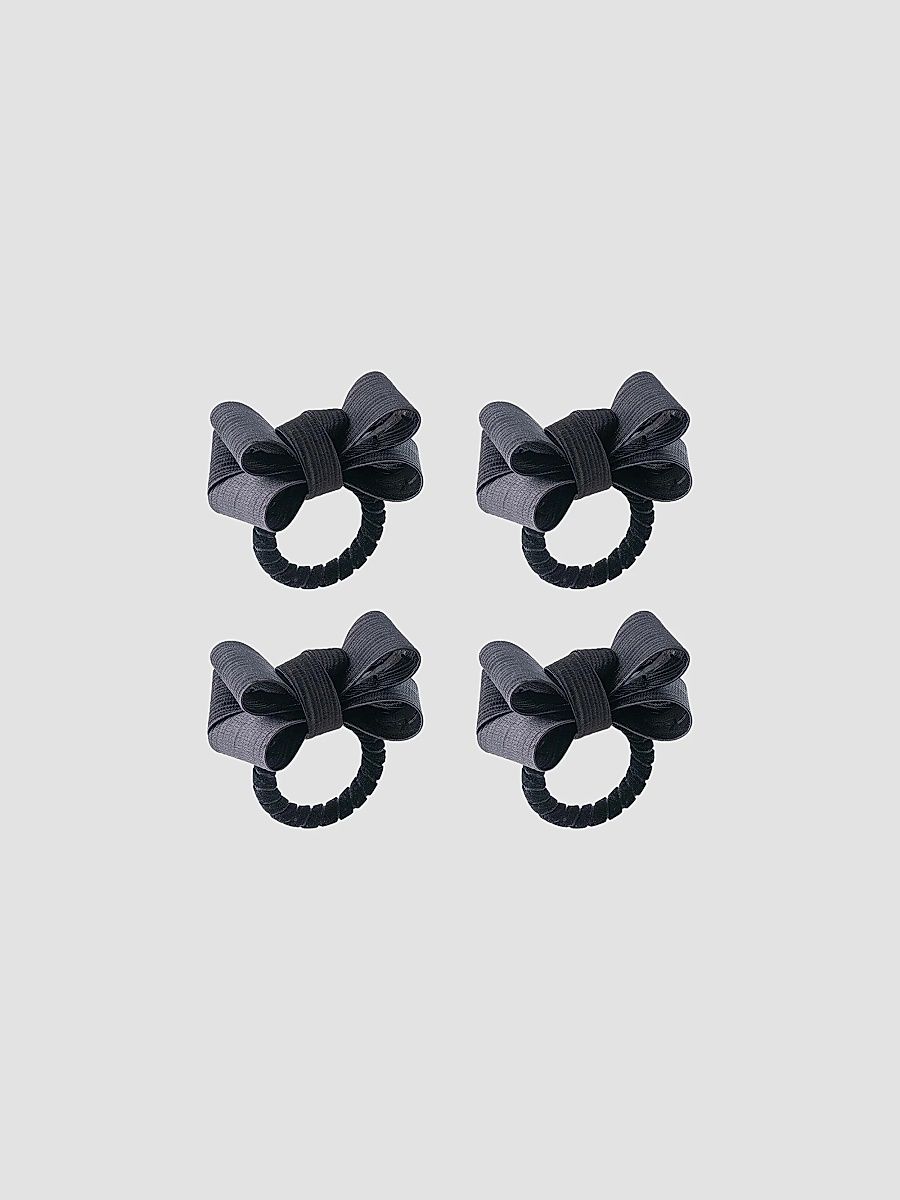 Tuxedo Napkin Rings 4-Piece Set - Black