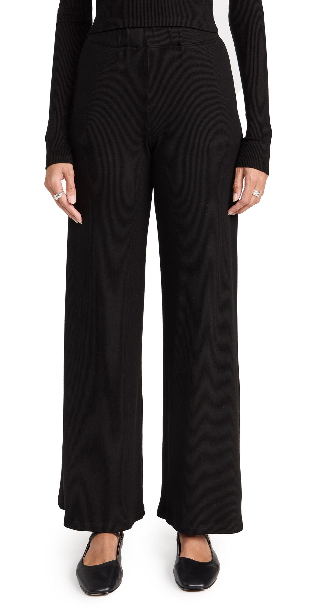 SPRWMN Wide Leg Pants Black XS