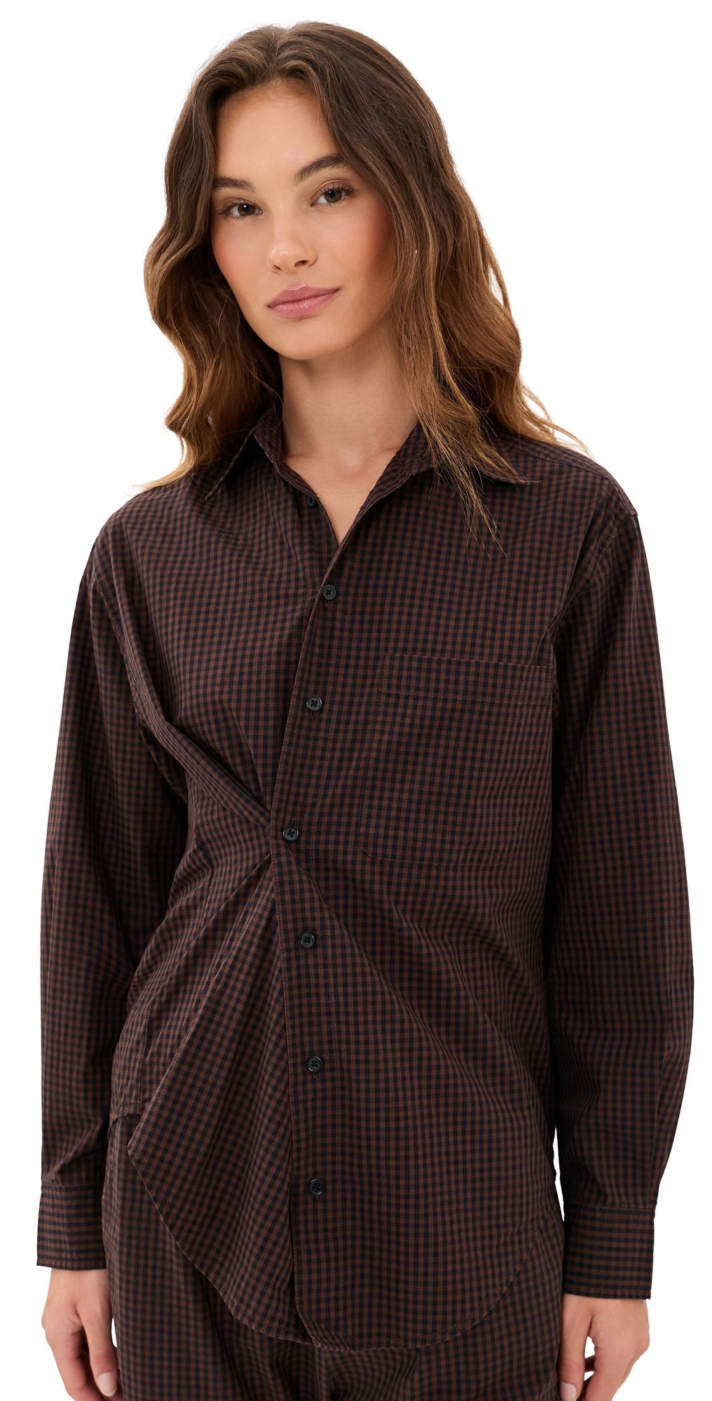 Pistola Mila Button Down Wrap Top Hot Toddy XL