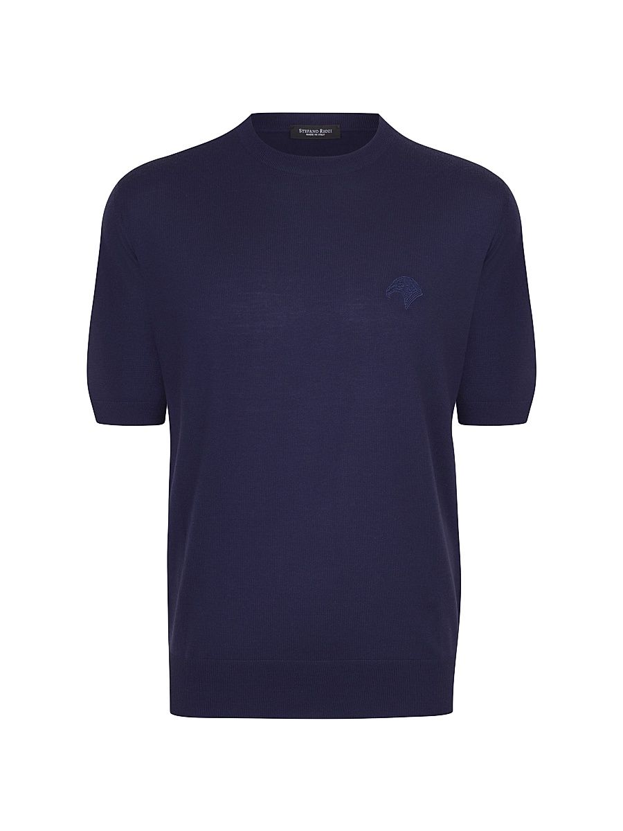 Men's Crewneck Sweater - Navy - Size 44