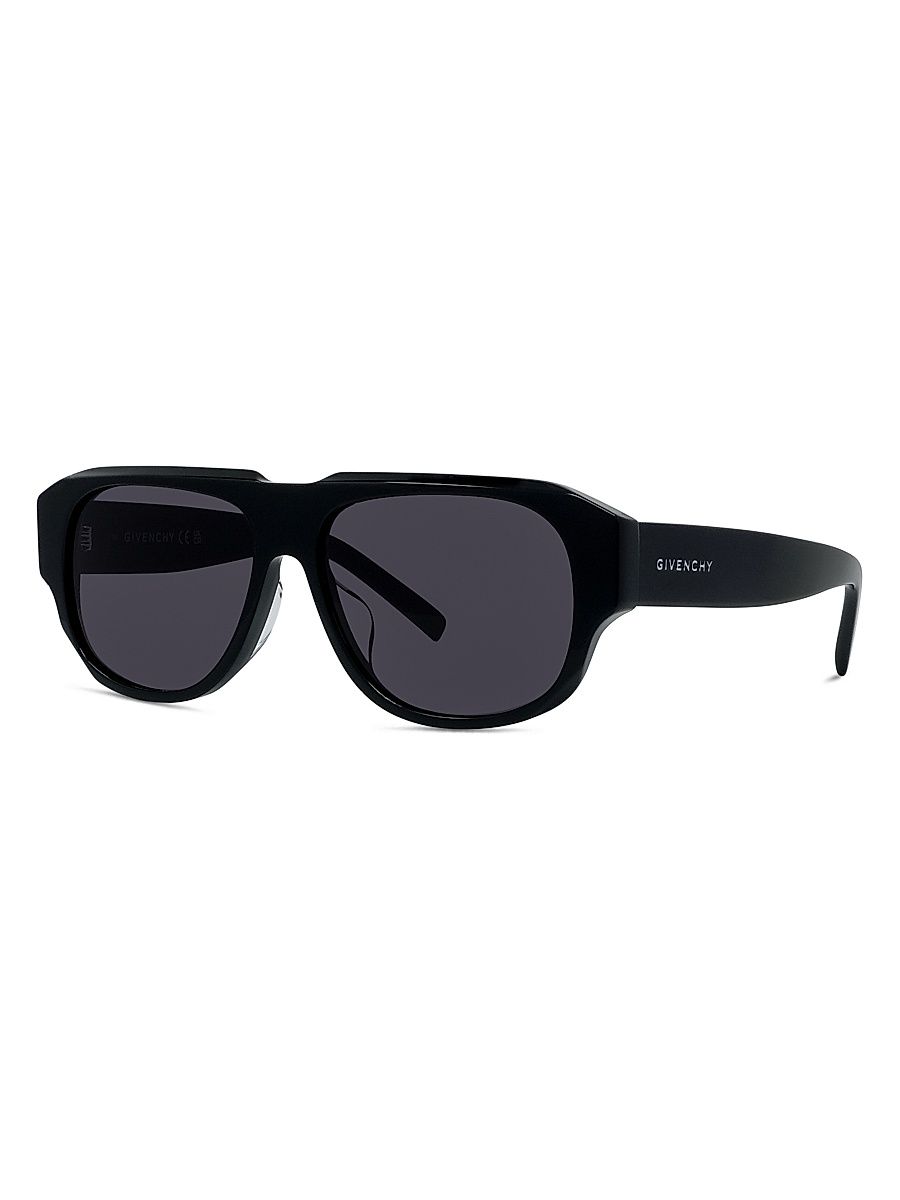 Men's GV Day 55MM Rectangular Sunglasses - Black