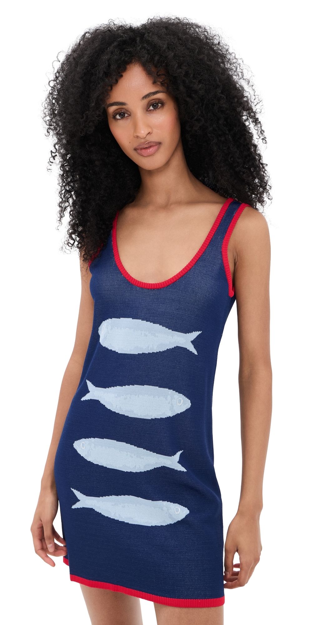 Show Me Your Mumu Next Stop Mini Dress Sardines Graphic Knit S