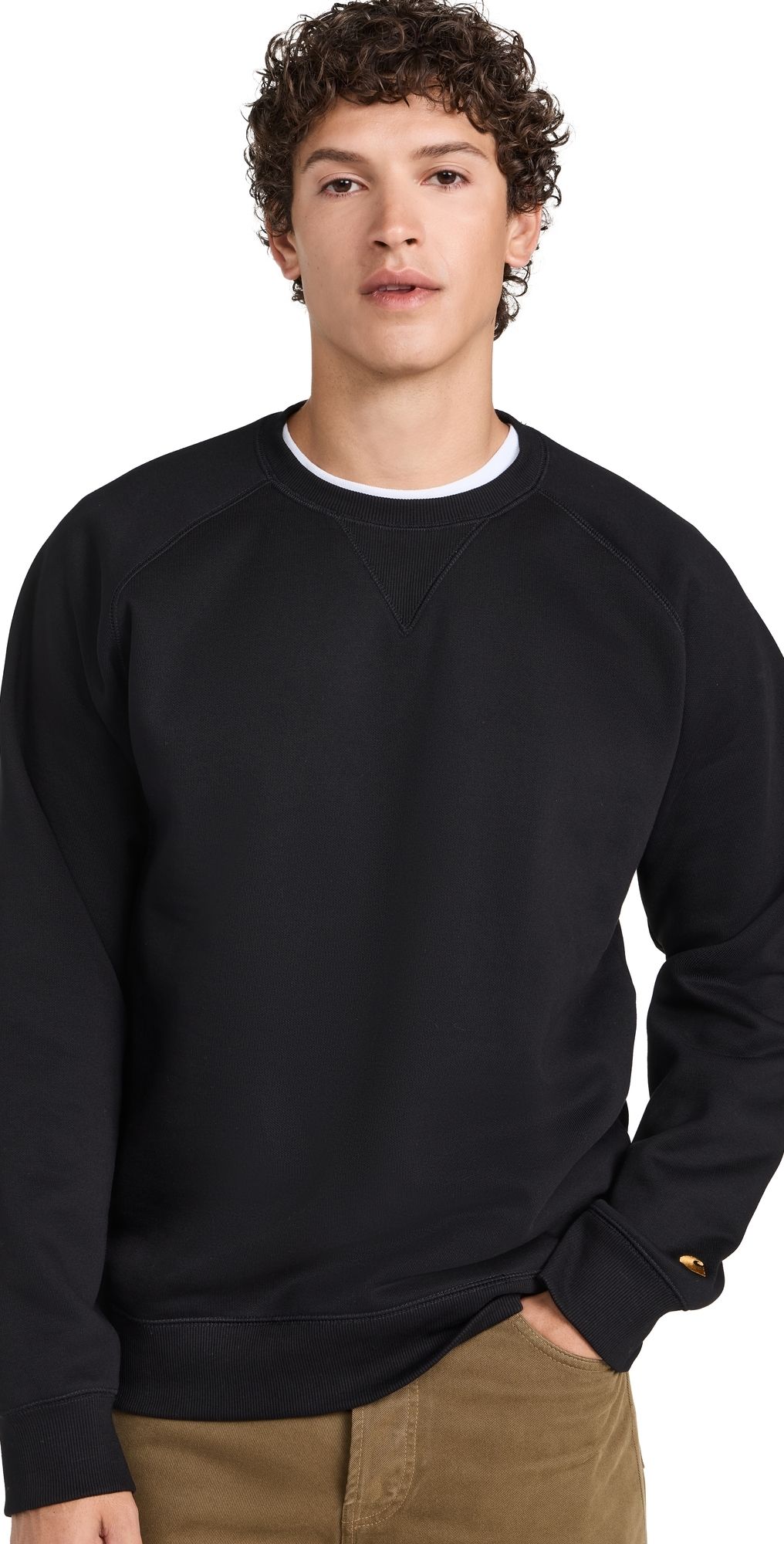 Carhartt WIP Chase Crewneck Sweatshirt Black/Gold XL