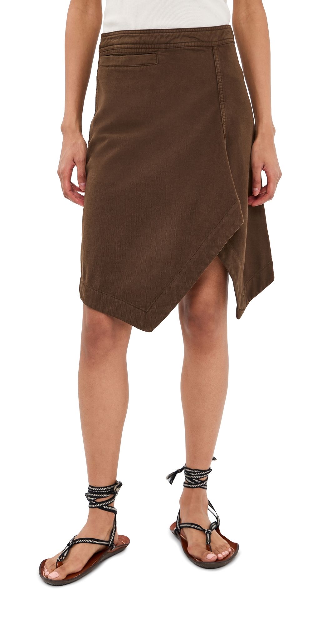 Lemaire Asymmetric Skirt Cacao 34
