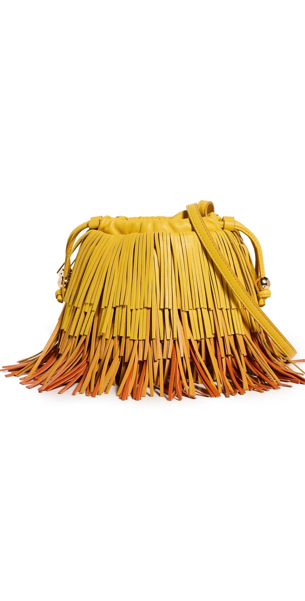 Zimmermann Fringe Crossbody Bag Taupe One Size