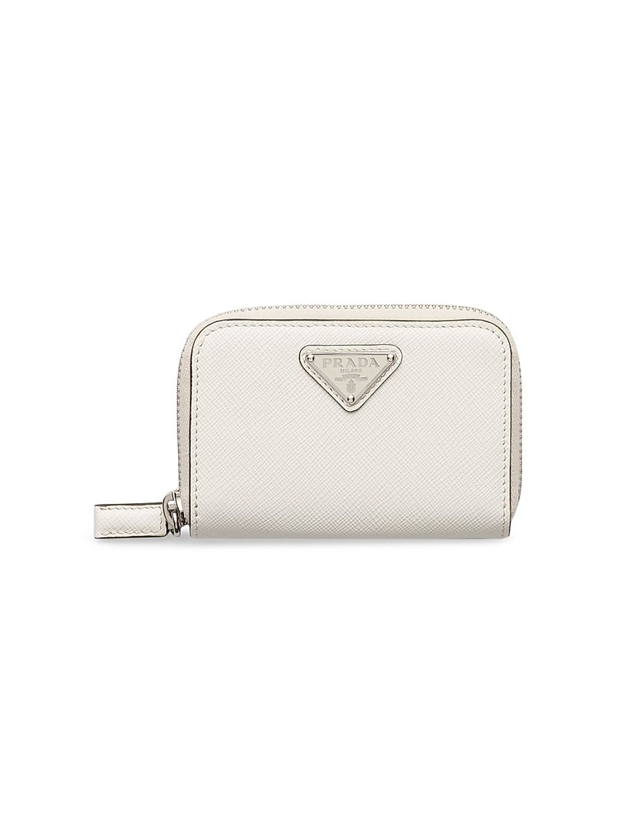 Men's Saffiano Coin Purse - White