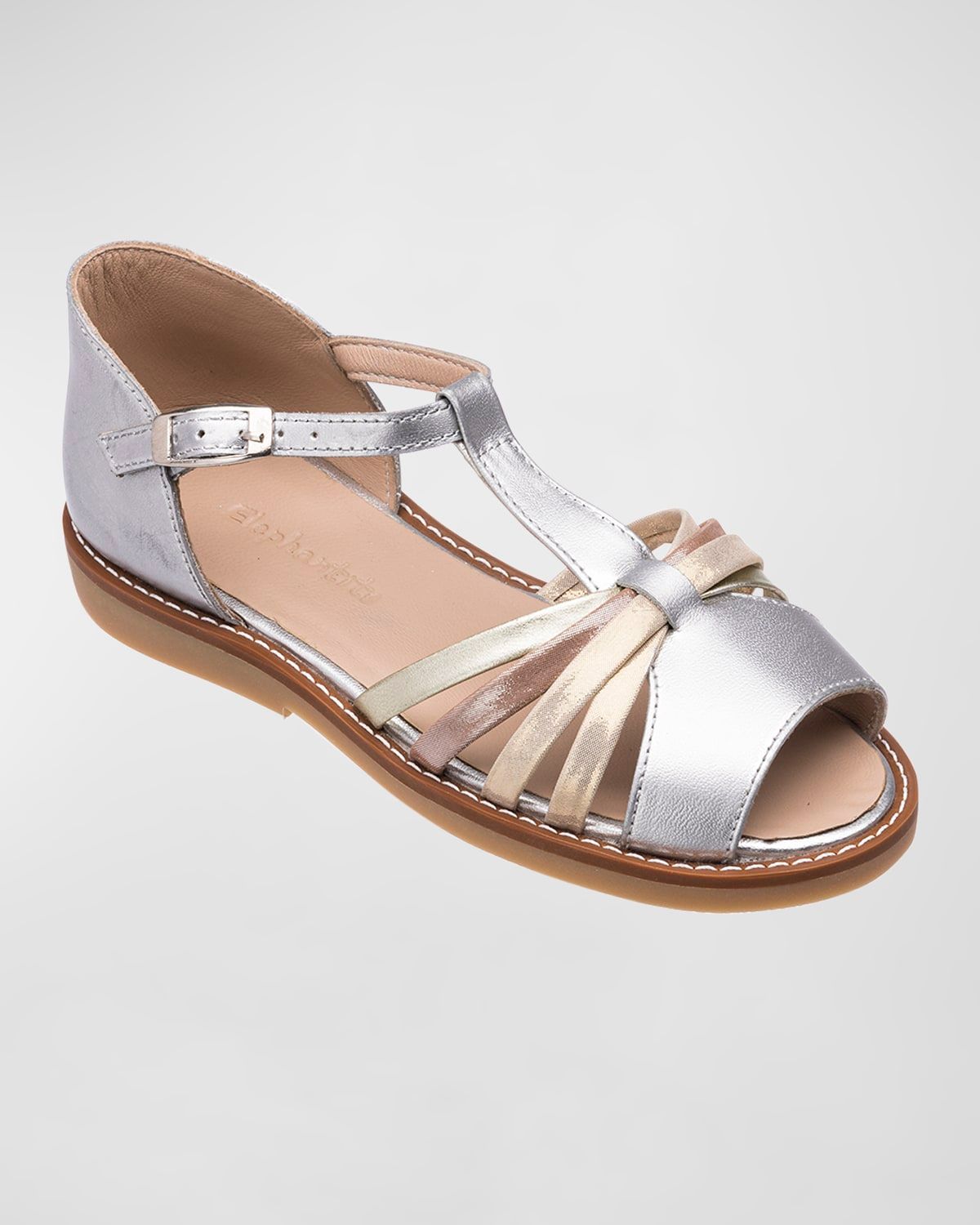 Girl & apos;s Nadine Metallic Leather Sandals, Toddler/Kids