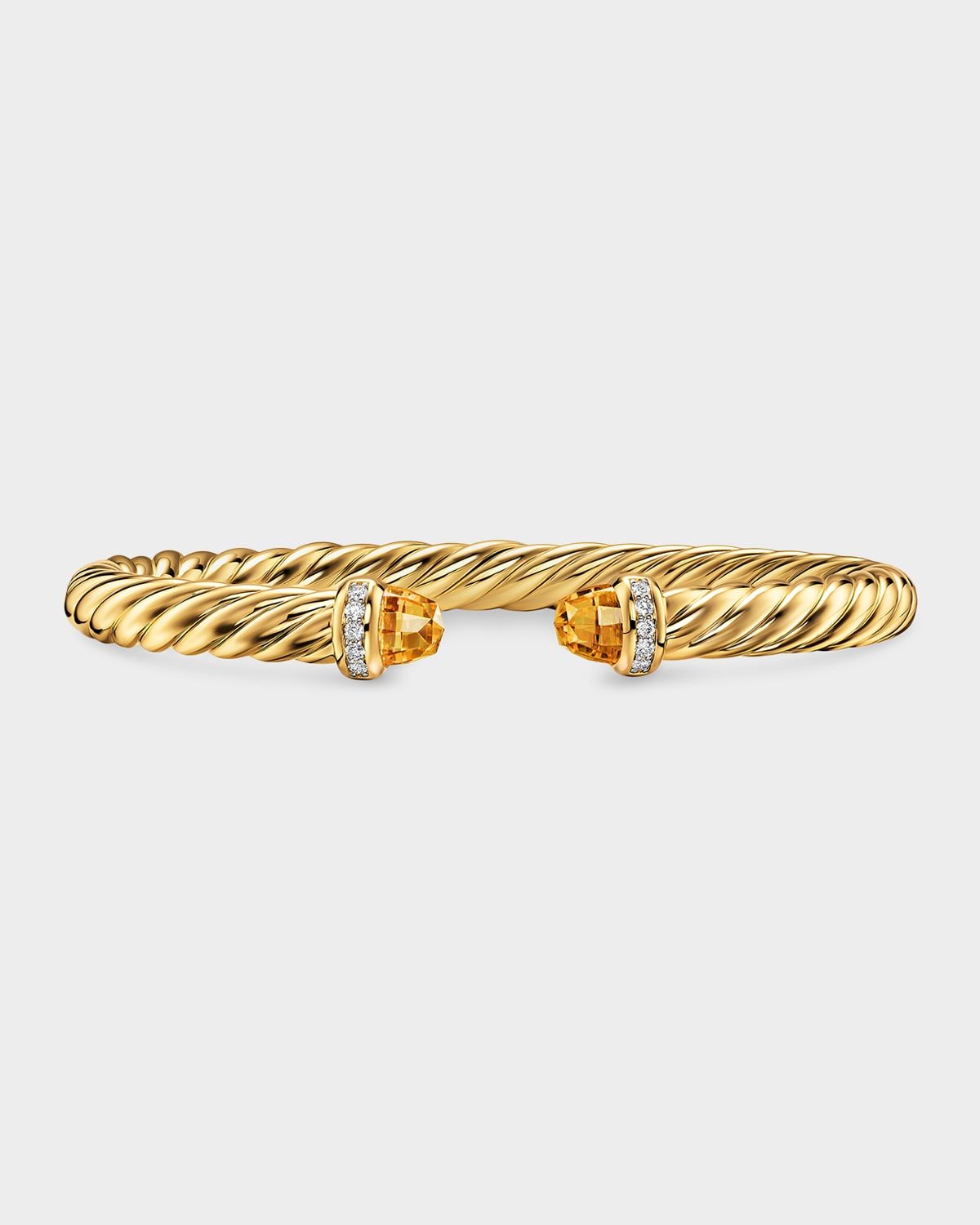 Cablespira Flex Bracelet with Gemstones and Diamonds in 18K Gold