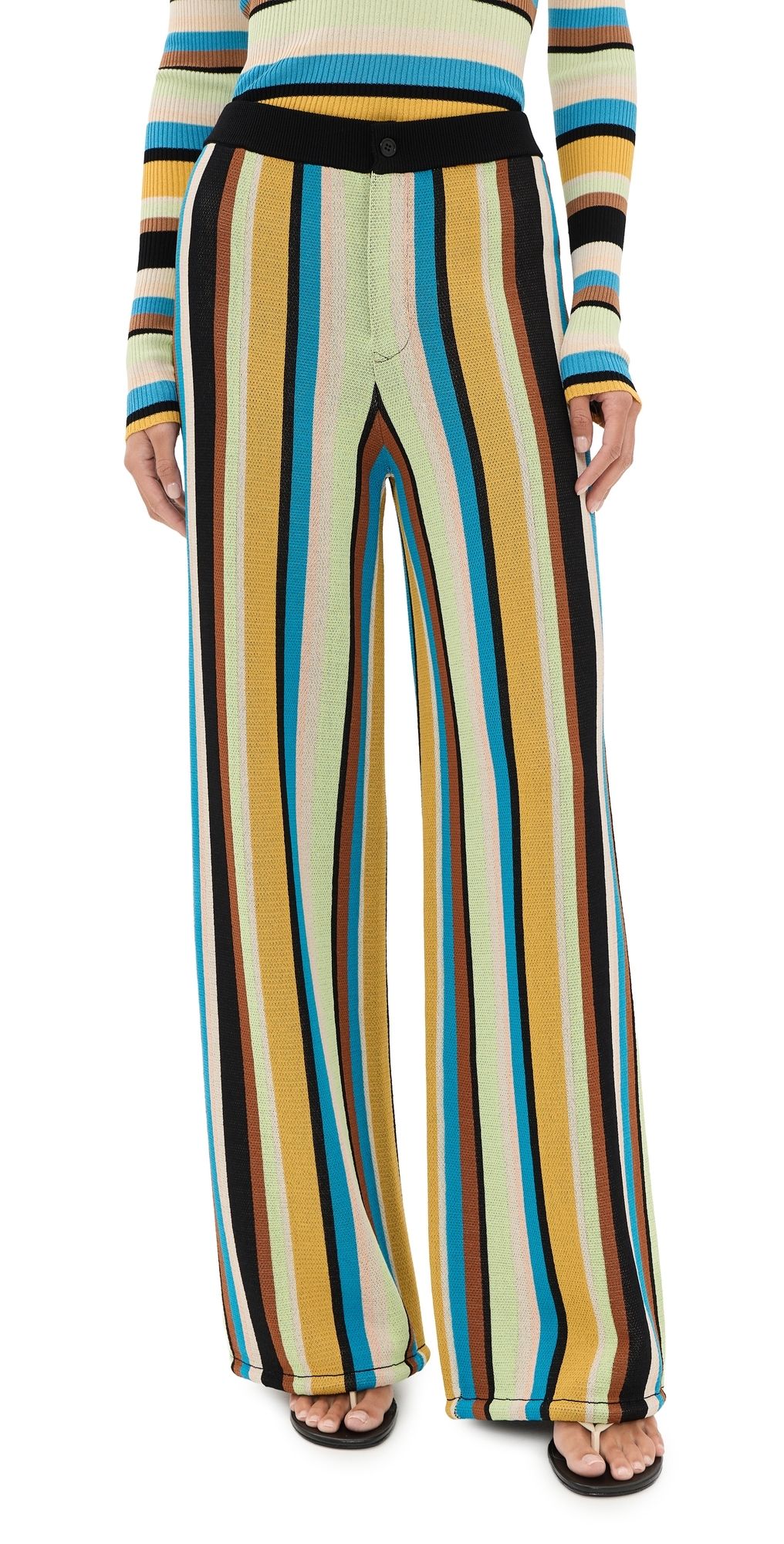 SIMONMILLER Jabber Knit Pants Ocean Stripe XL