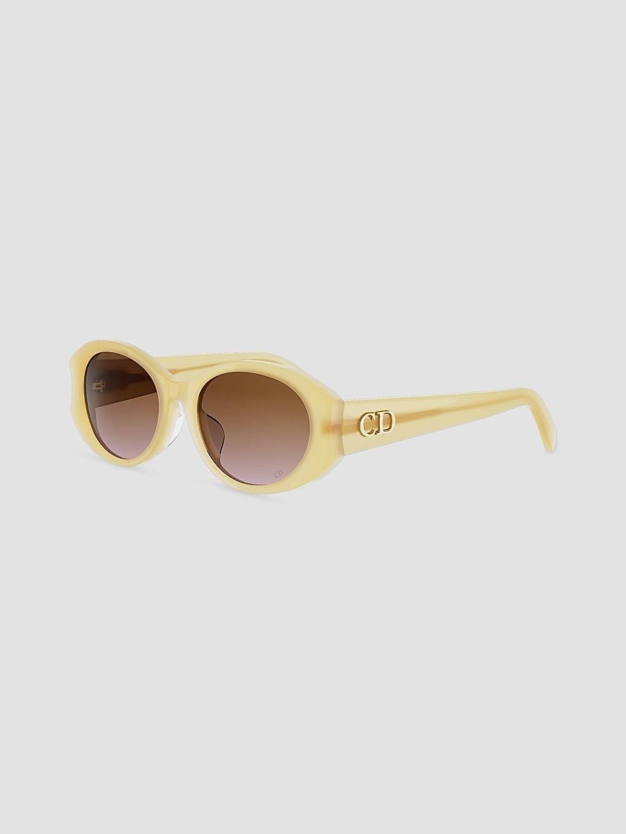 Women's DiorGlow B3I 51MM Oval Sunglasses - Yellow Brown