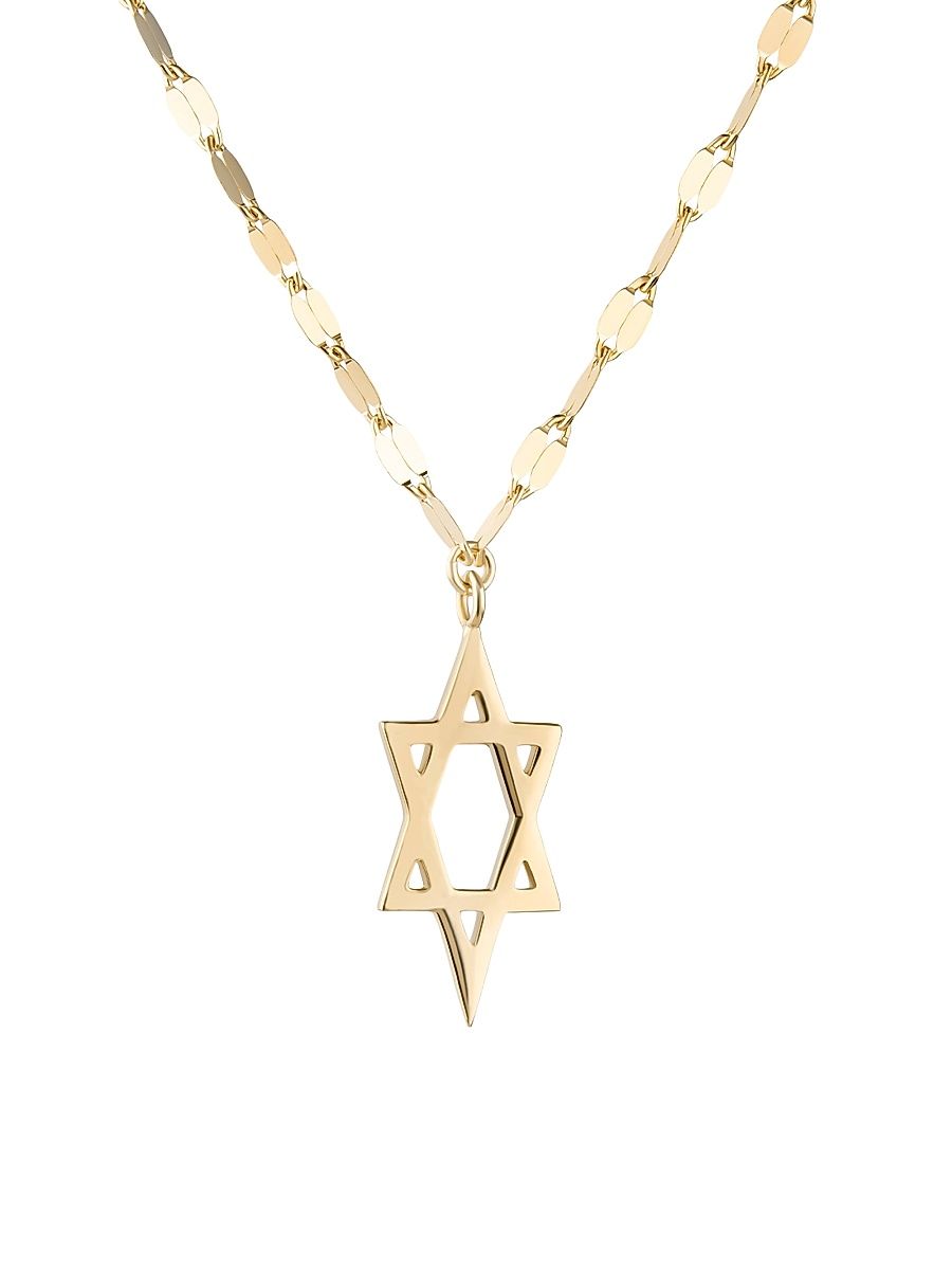 Women's Star Of David 14K Yellow Gold Charm Necklace - Yellow Gold