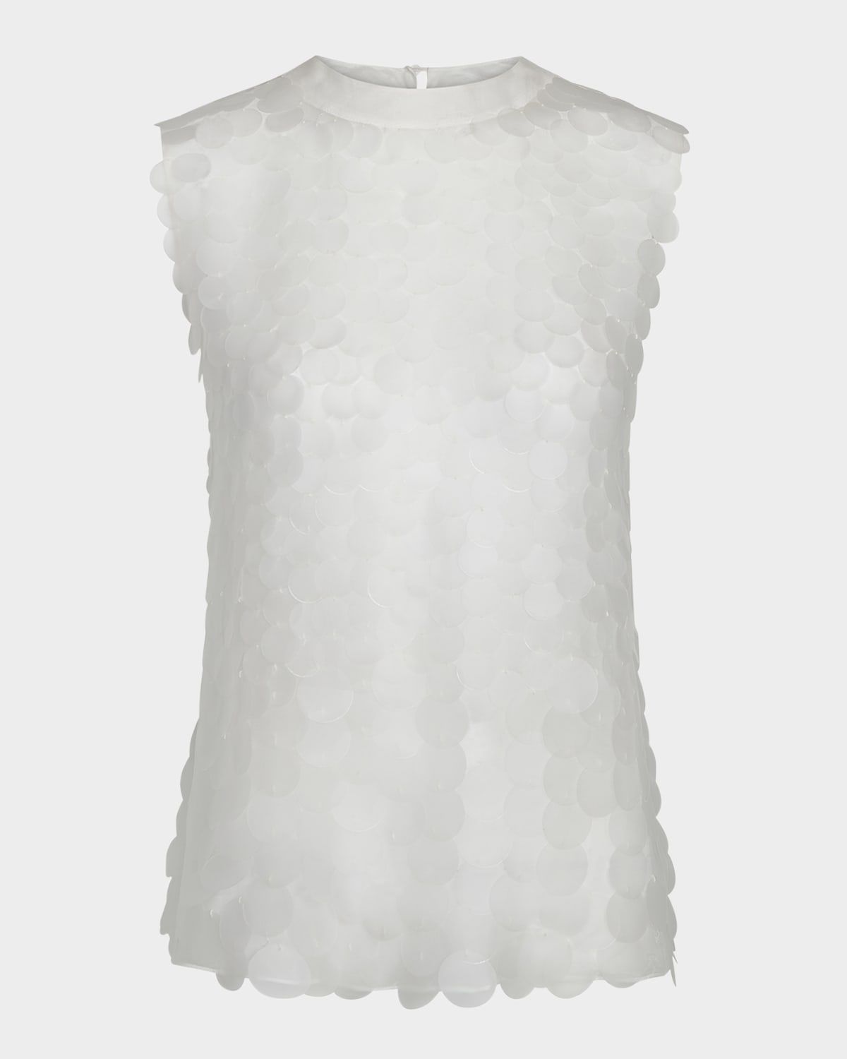 Semi-Sheer Paillette Shell