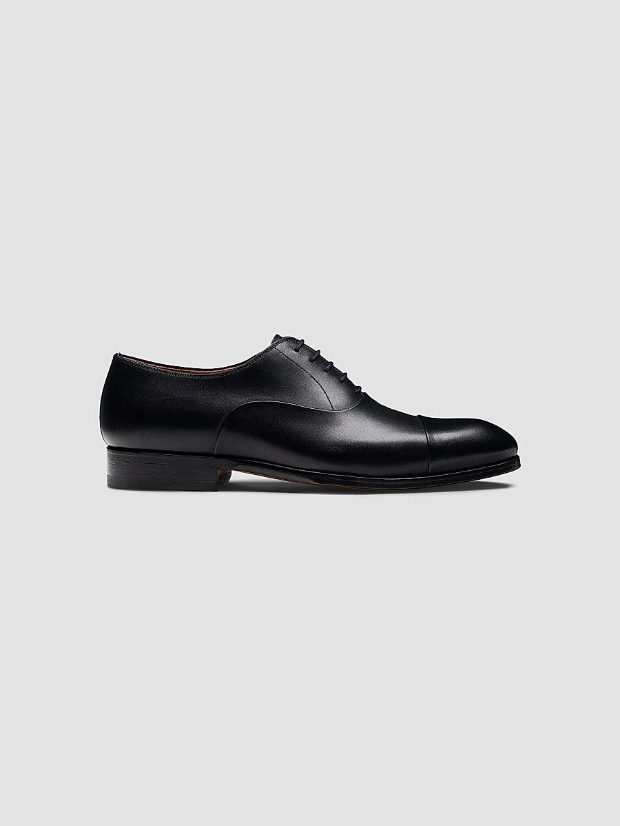 Magnanni Men's Naxos Leather Oxfords - Black - Size 9