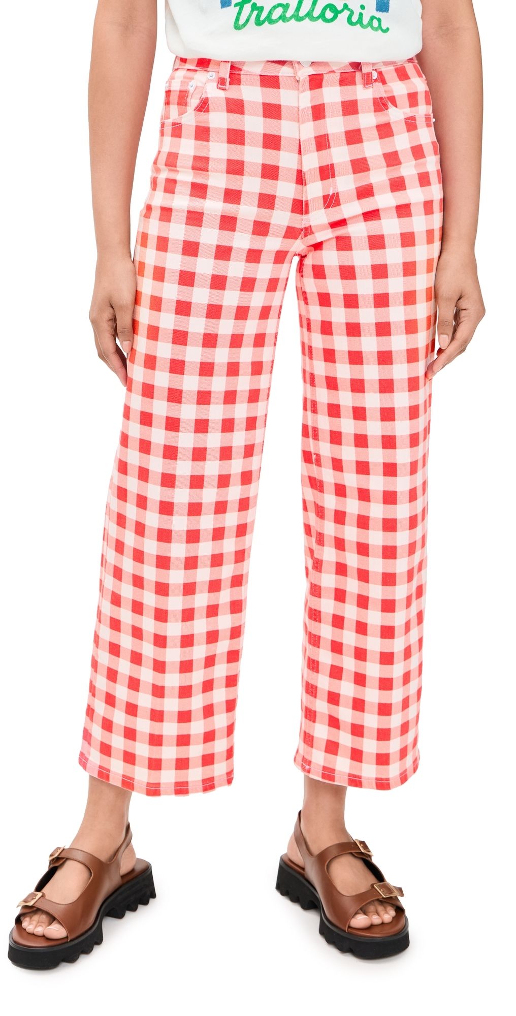 RAILS RAILS x Giadzy Getty Crop Jeans Tomato Gingham 26