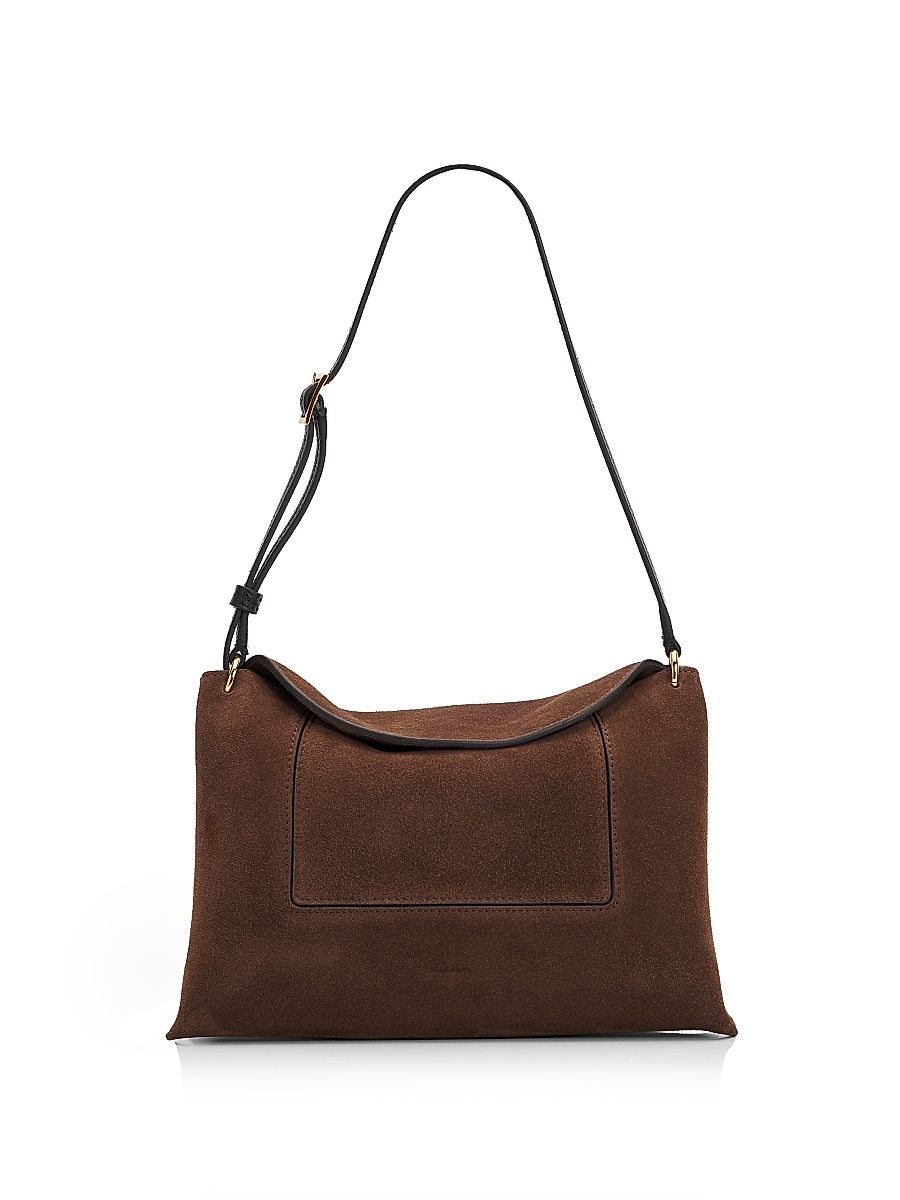 Women's Penelope Slouch Suede Shoulder Bag - Palissander Suede
