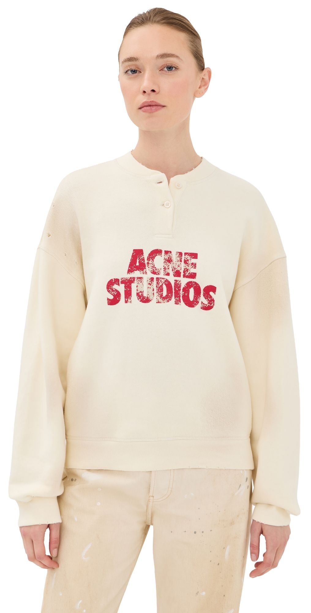 Acne Studios Long Sleeve Pullover Off White XXS