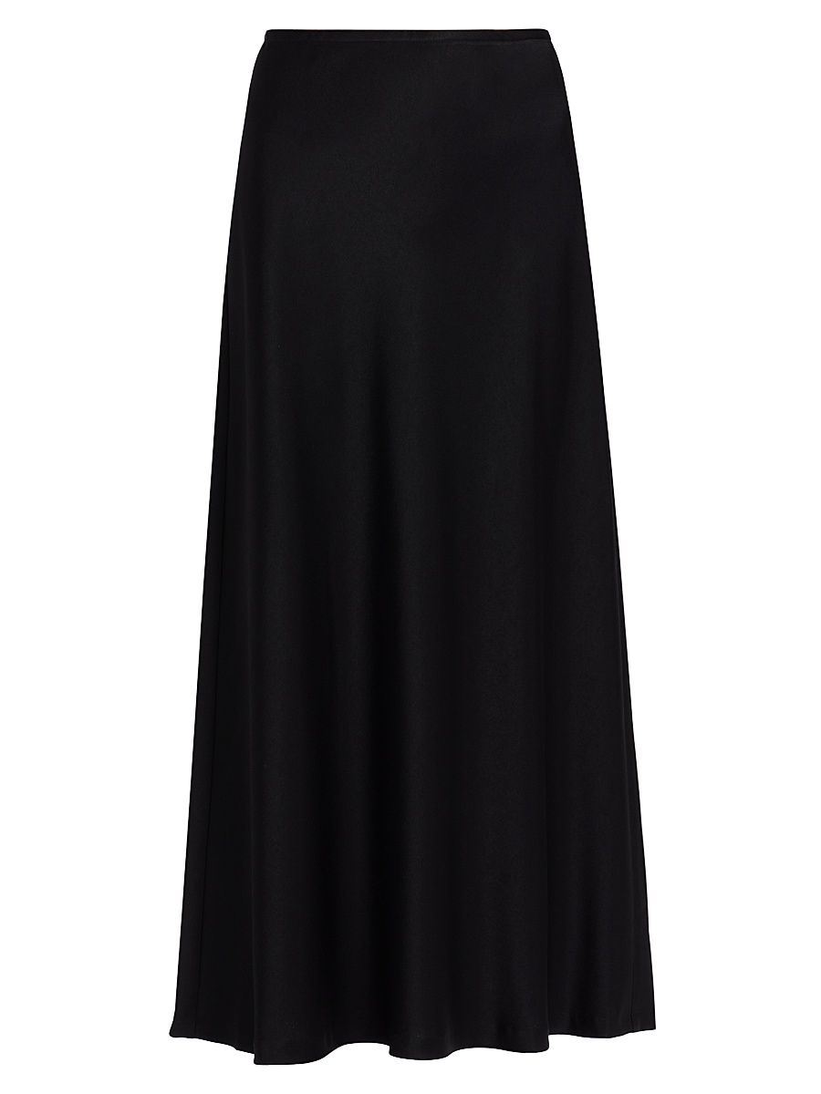 Women's Sachi Crepe Maxi Skirt - Black - Size XXL