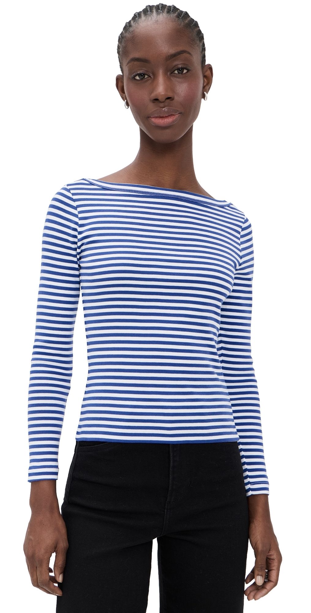 Madewell The 90s Boat Neck Tee French Blue L