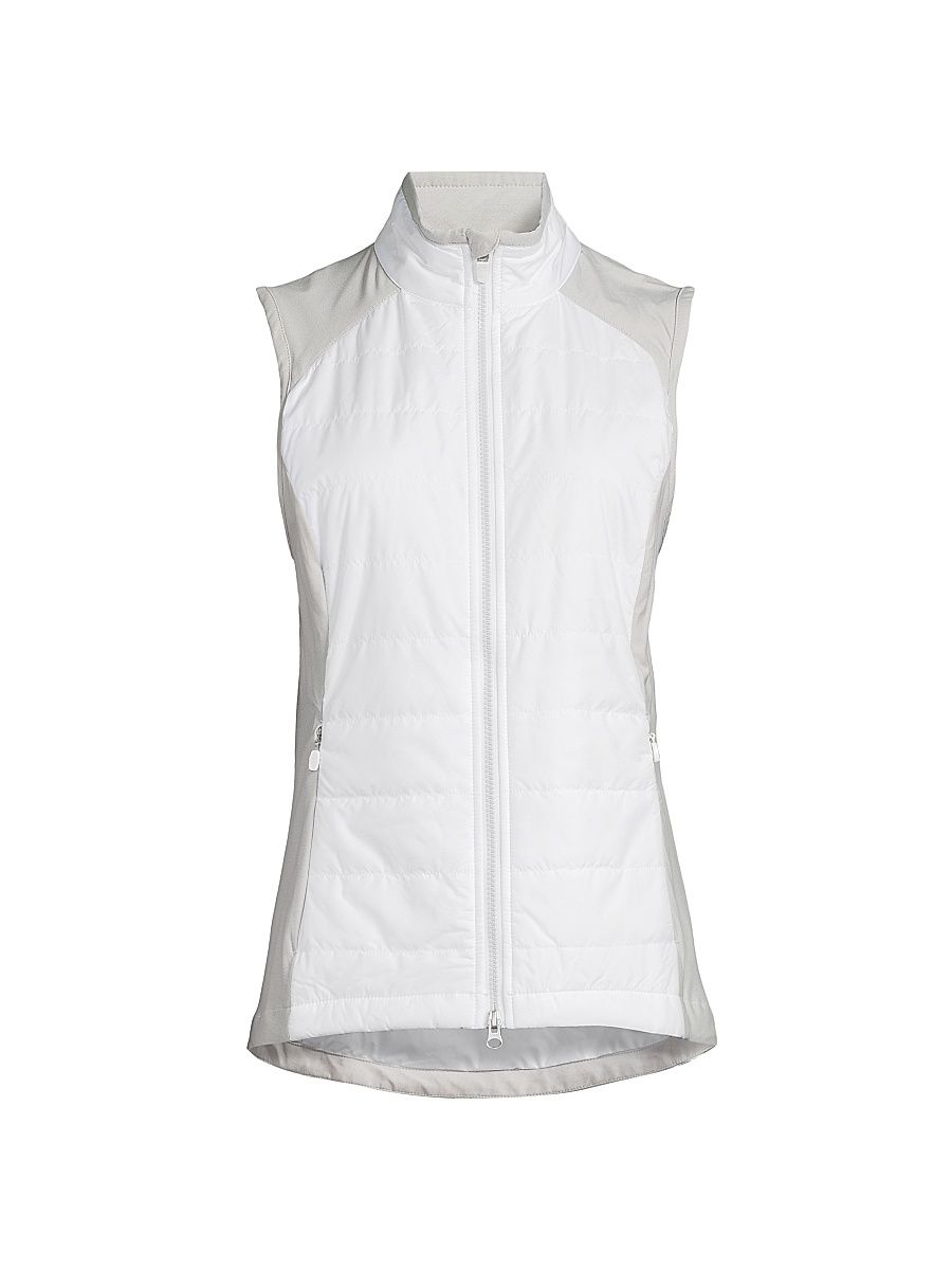 Women's Tess Full-Zip Vest - White - Size XL