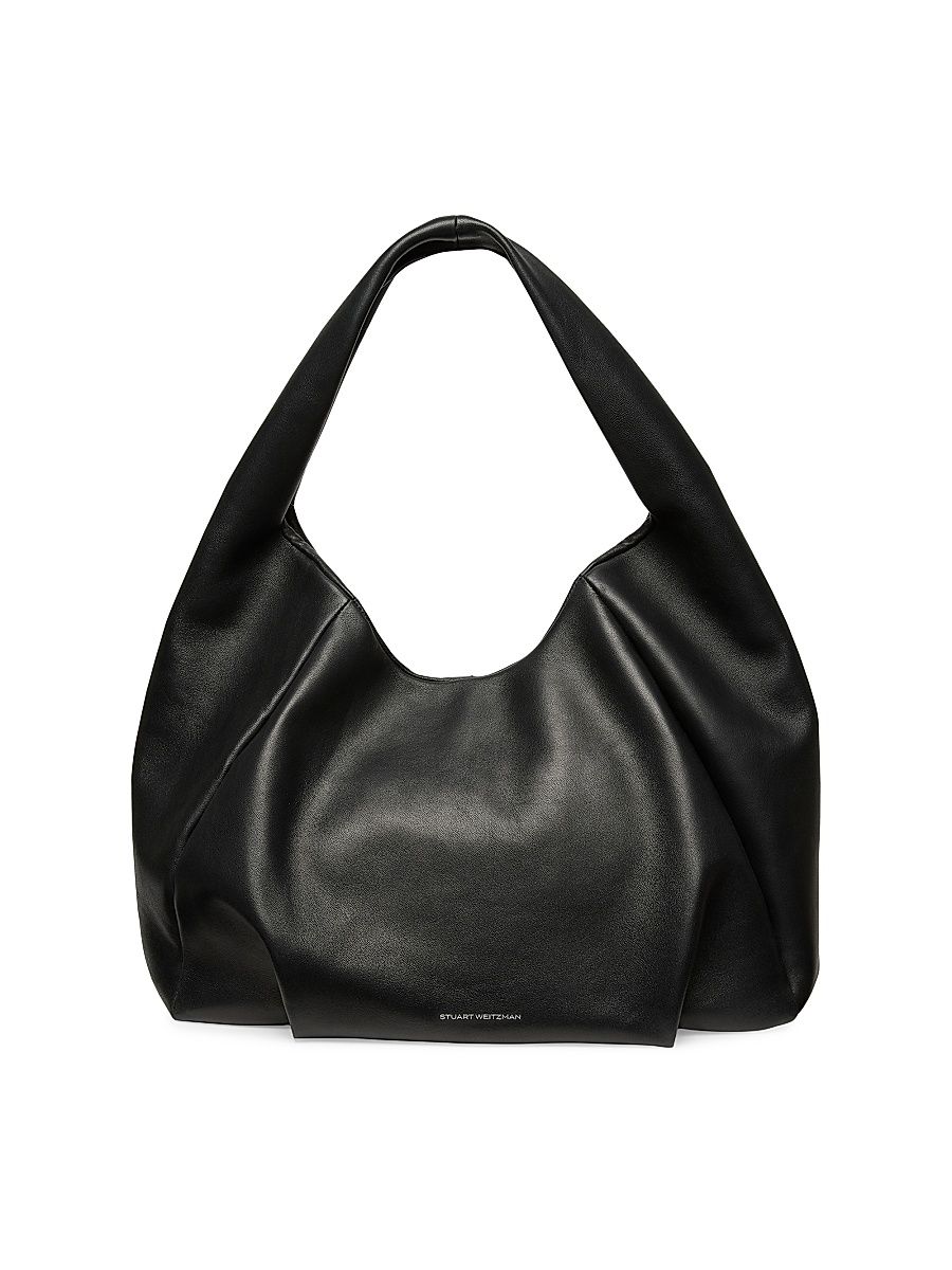 Women's Moda Leather Hobo Bag - Black