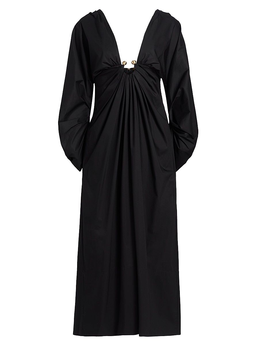 Women's Deirdra Prong Draped Cocktail Dress - Black - Size 4