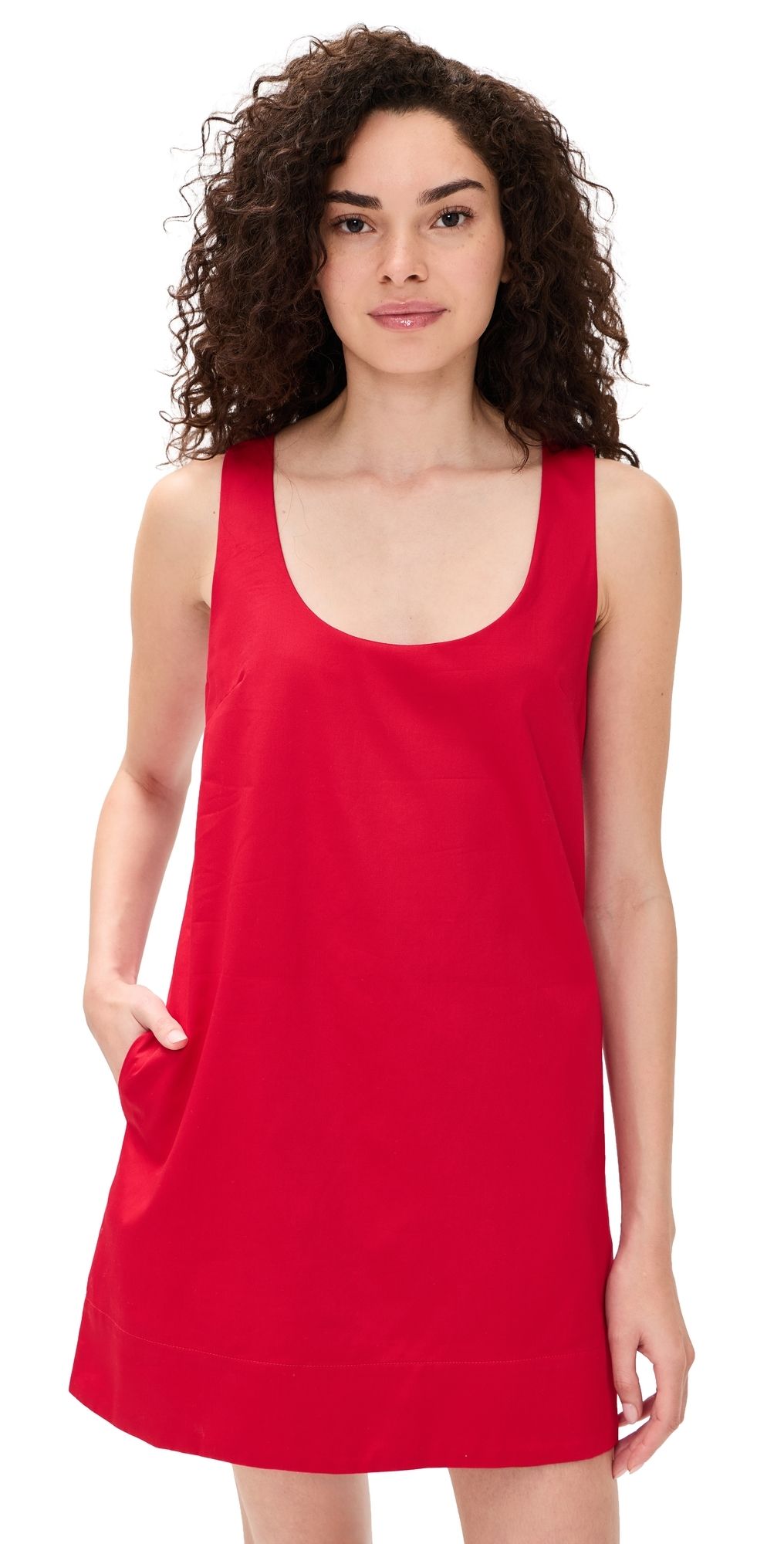 Joe's Jeans The Scoop Neck Mini Dress Cherry Red XS