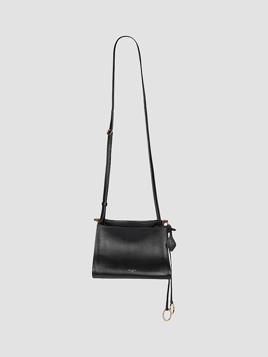 ALAÏA Women's Square Leather Small Shoulder Bag - Noir