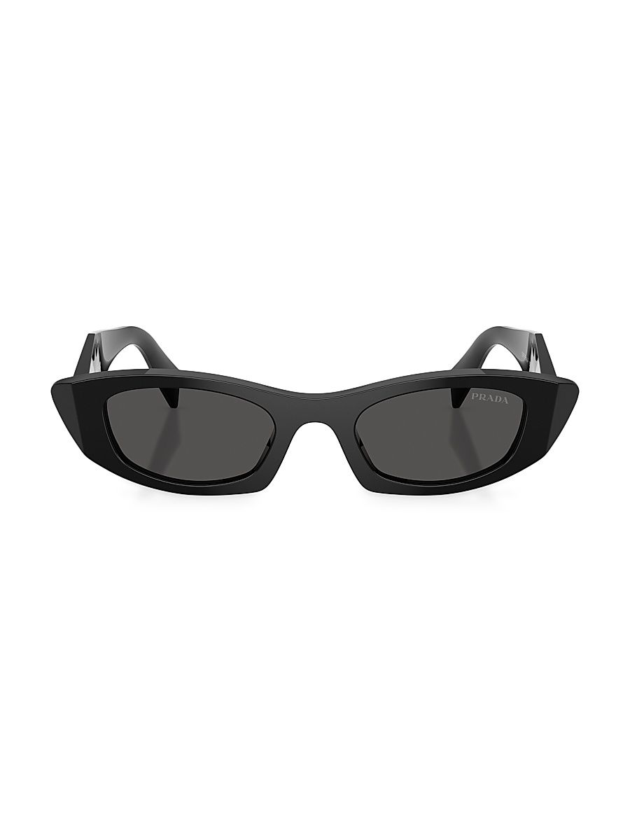 Women's 52MM Oval Sunglasses - Black