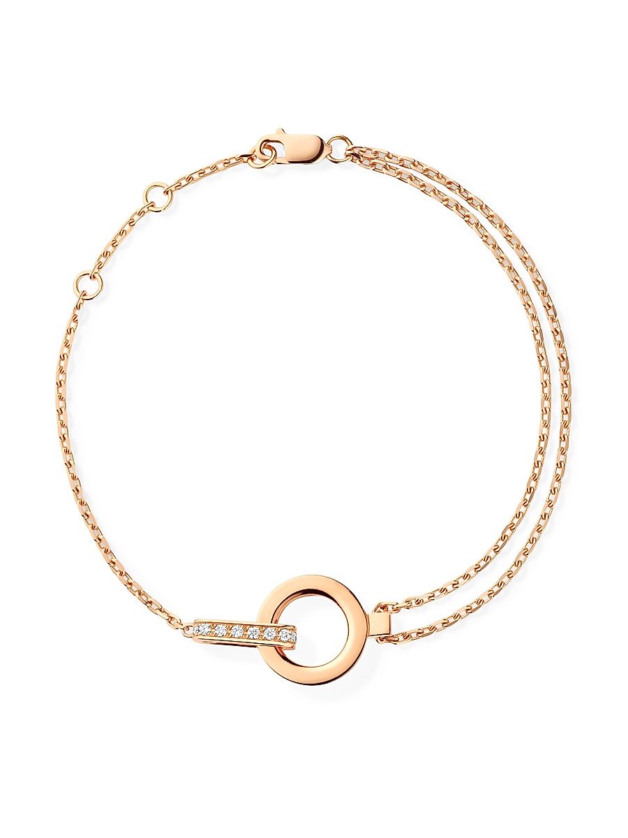 Women's Berbere Module 18K Rose Gold & 0.08 TCW Diamond Bracelet - Rose Gold