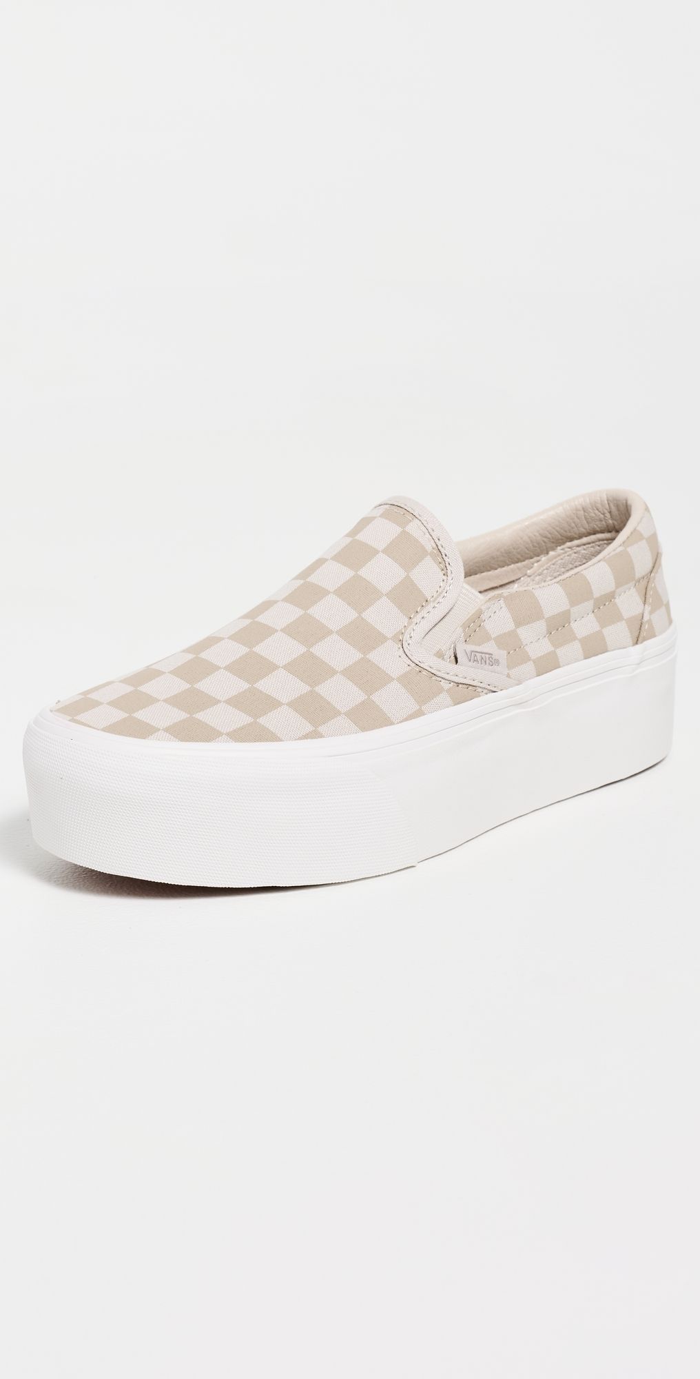 Vans Classic Slip-On Stackform Sneakers Check Mushroom/Marshmallow M 4/ W 5.5