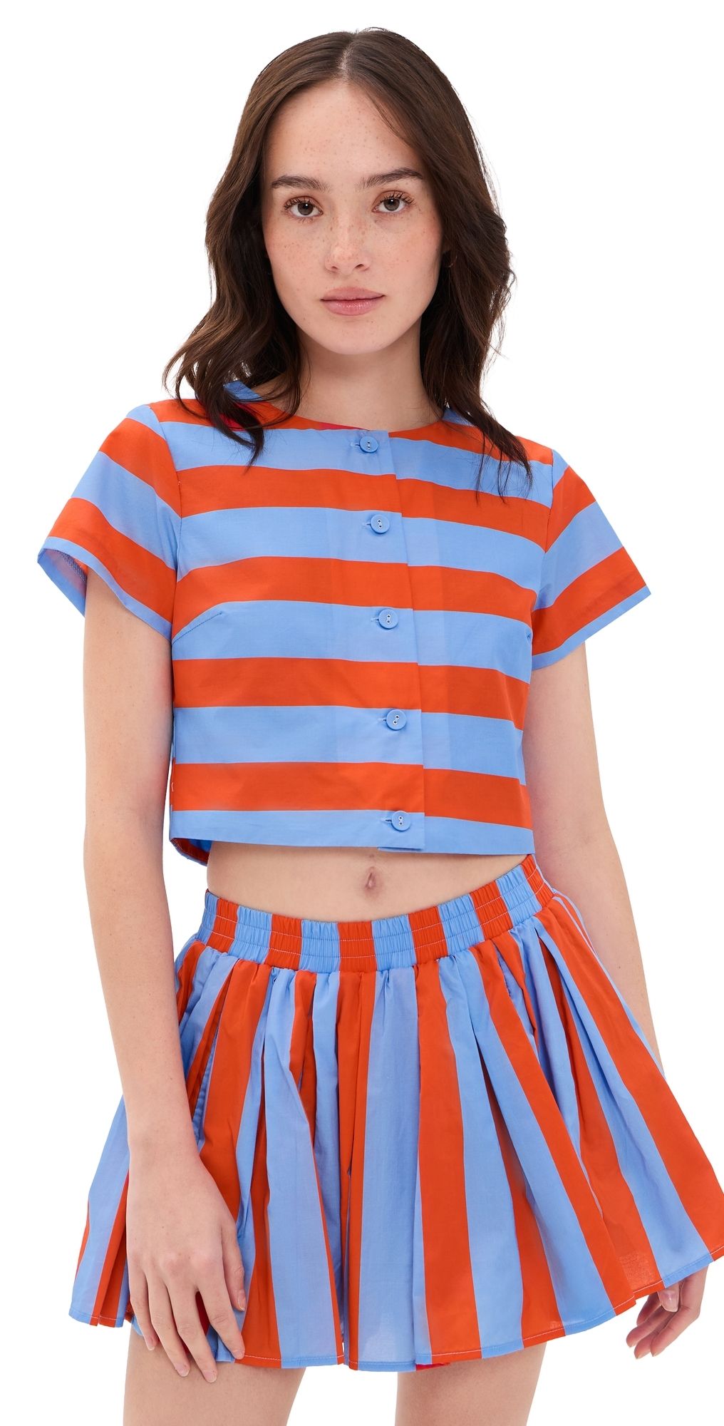 Line & Dot Primo Top Blue XS